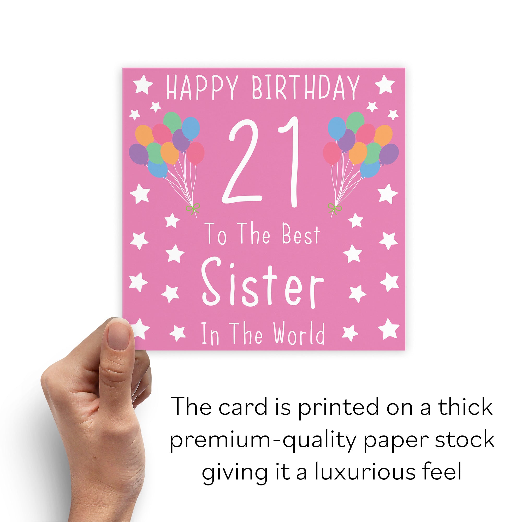 21st Sister Birthday Card Iconic - Default Title (B07RNGT6JJ)