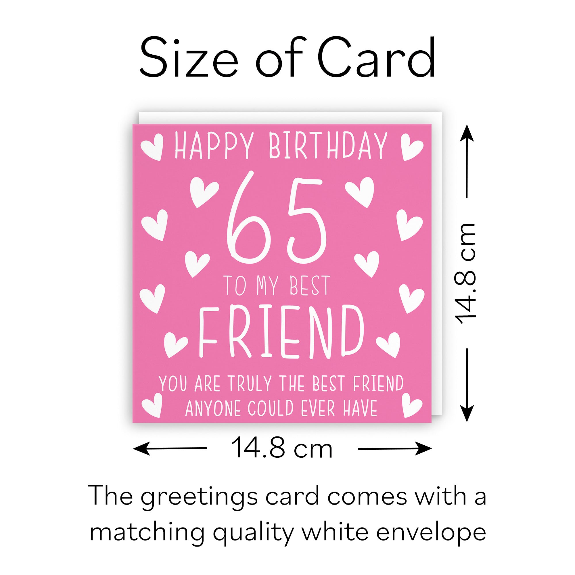 65th Best Friend Birthday Card Iconic - Default Title (B07RPPG75S)