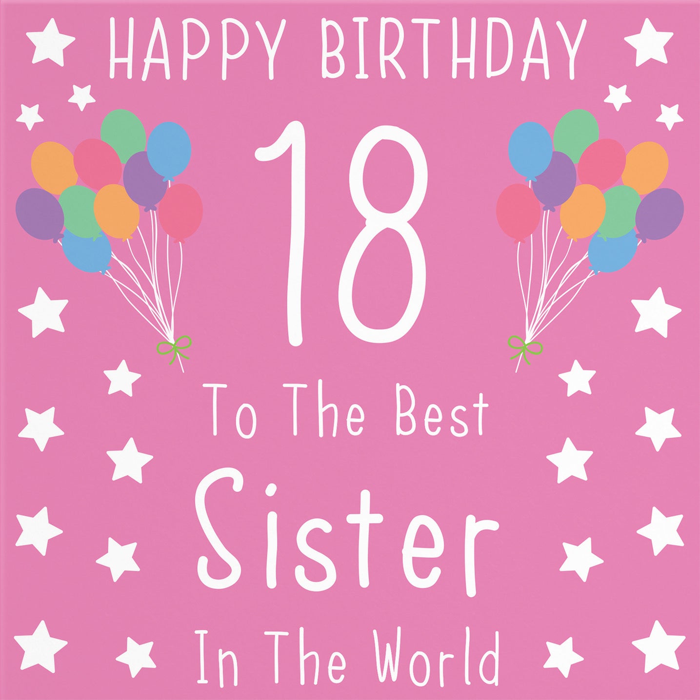 18th Sister Birthday Card Iconic - Default Title (B07RSN99X3)