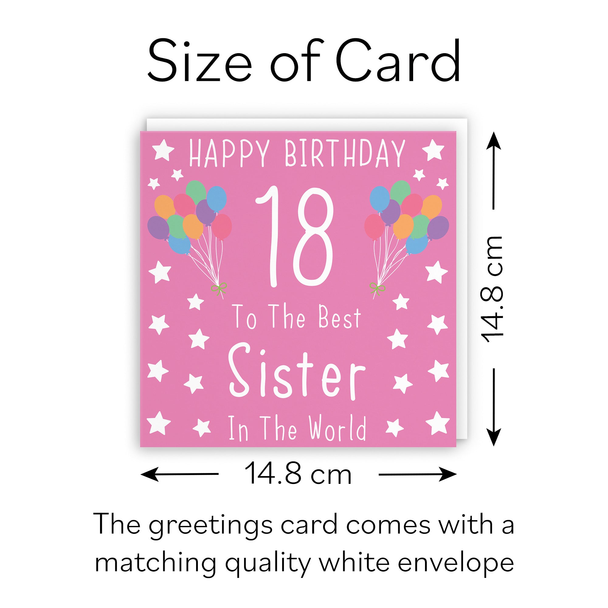 18th Sister Birthday Card Iconic - Default Title (B07RSN99X3)