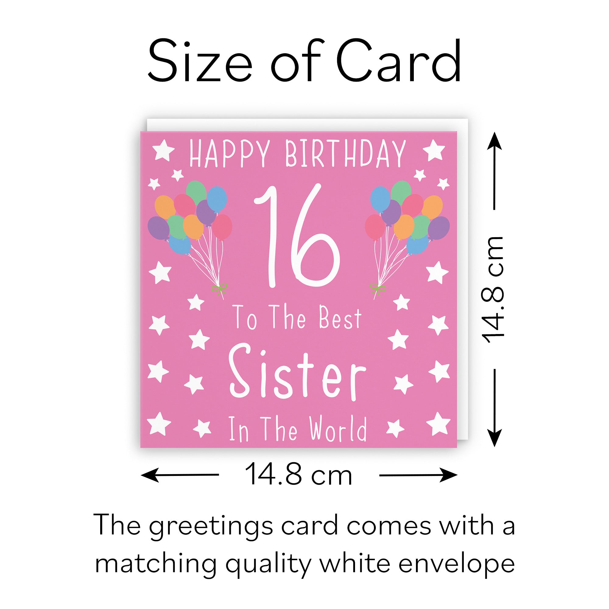 16th Sister Birthday Card Iconic - Default Title (B07RTT9MLT)