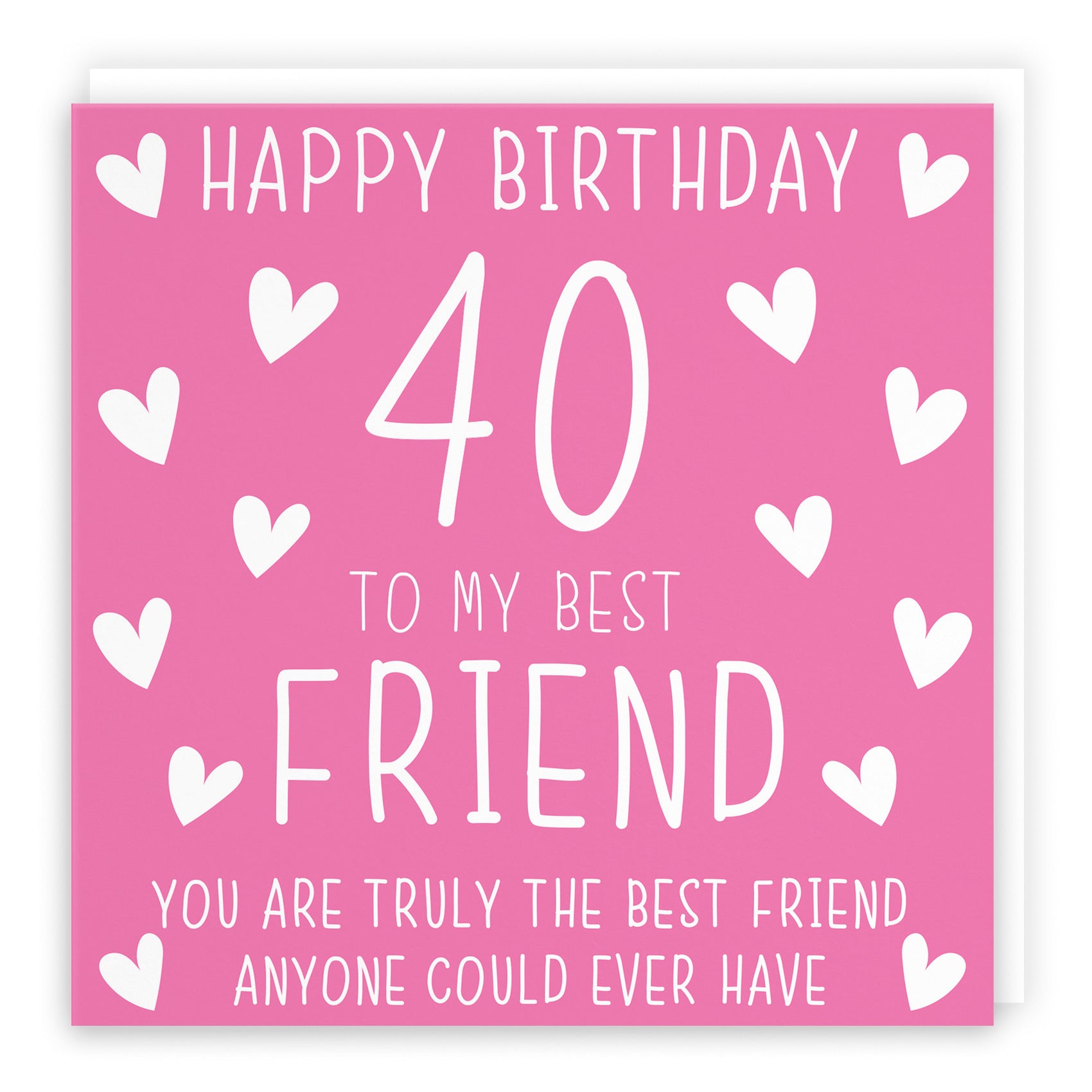 40th Best Friend Birthday Card Iconic - Default Title (B07RTZ7J6M)