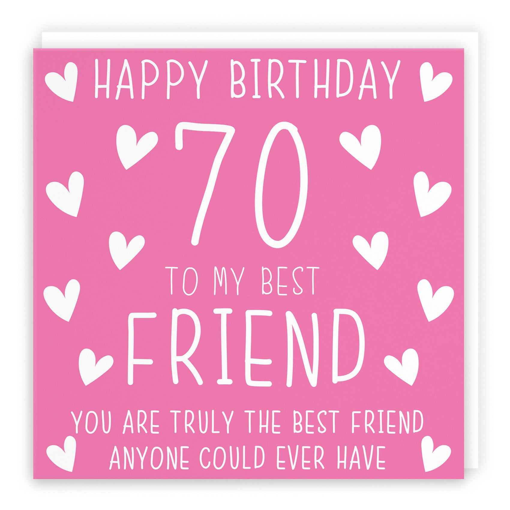 70th Best Friend Birthday Card Iconic - Default Title (B07RTZ7RPD)