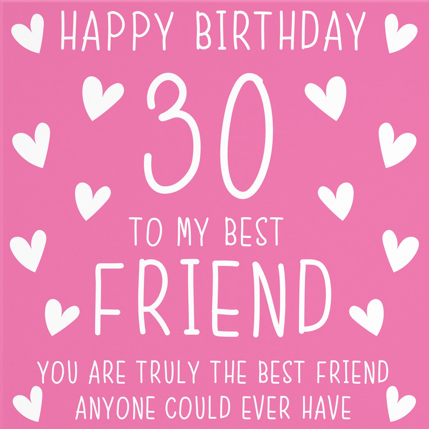 30th Best Friend Birthday Card Iconic - Default Title (B07RTZBDF5)