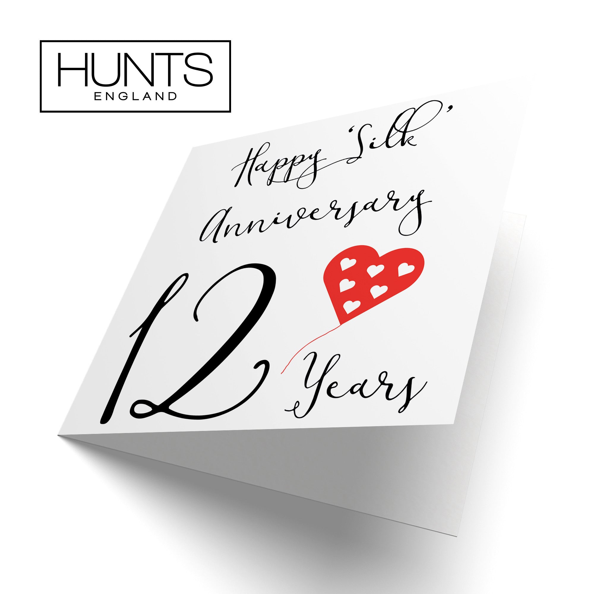 12th Anniversary Card Red Heart - Default Title (B07SXDH3FP)