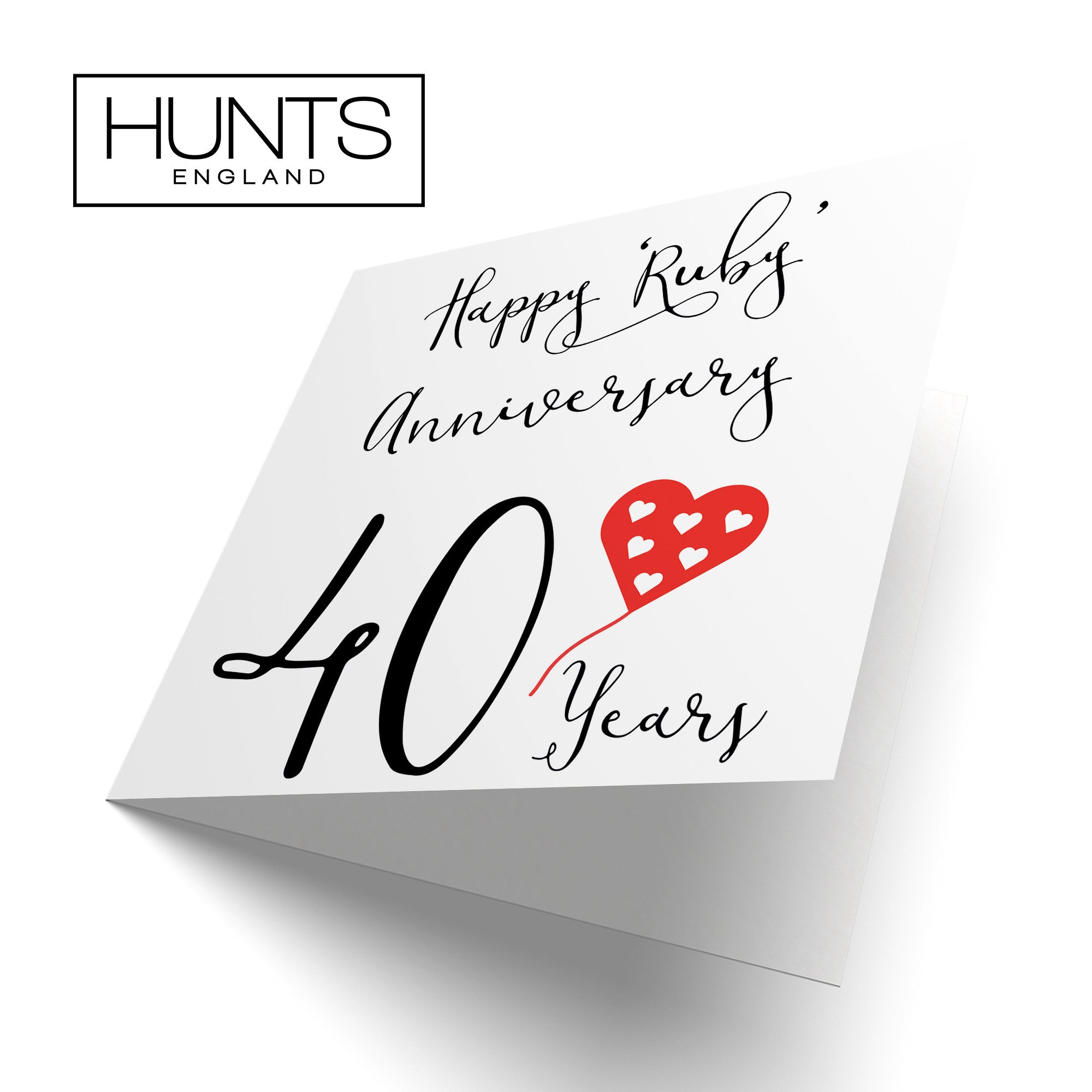 40th Anniversary Card Red Heart - Default Title (B07SZ2F1JT)