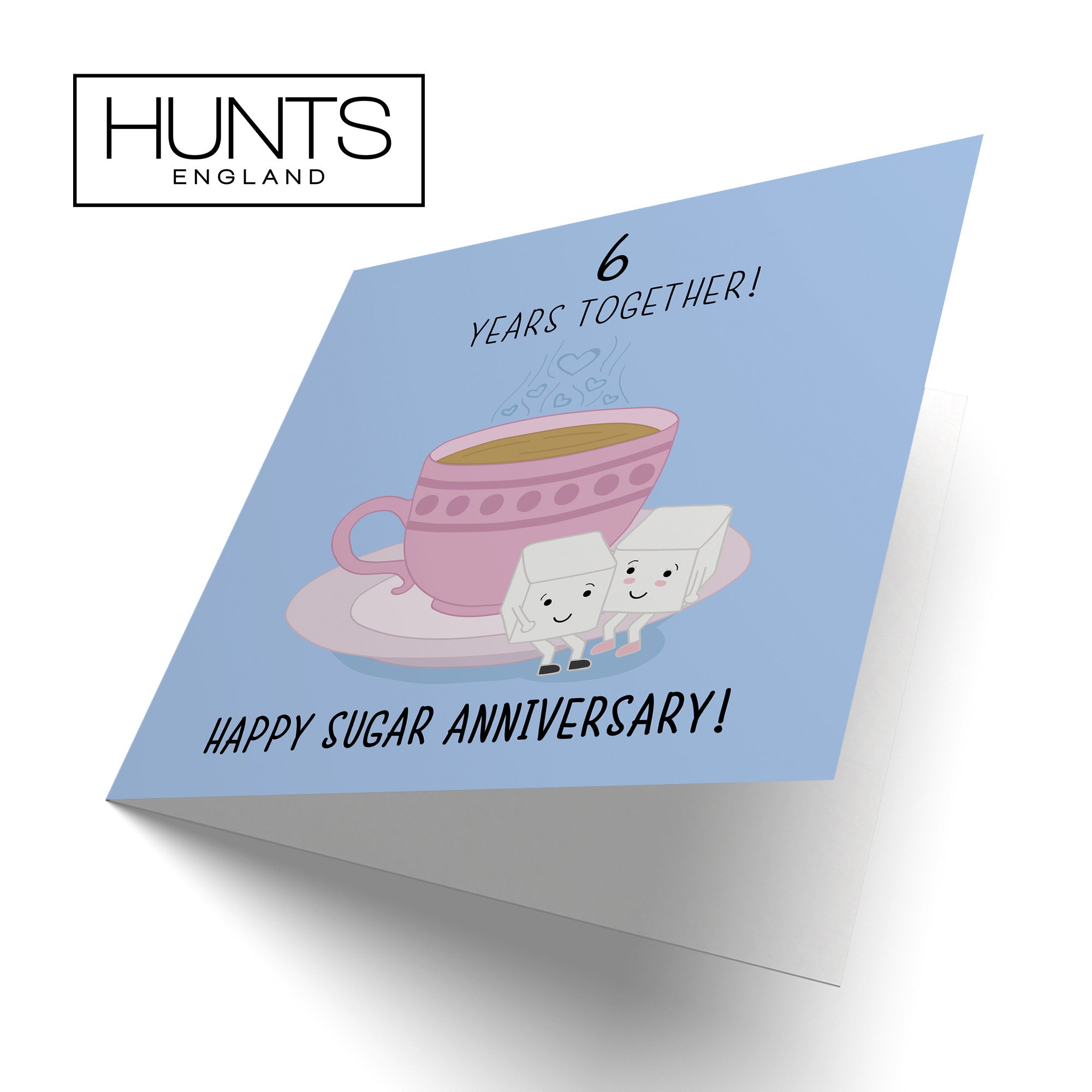 6th Anniversary Card Sugar Cubes Iconic - Default Title (B07T939P43)