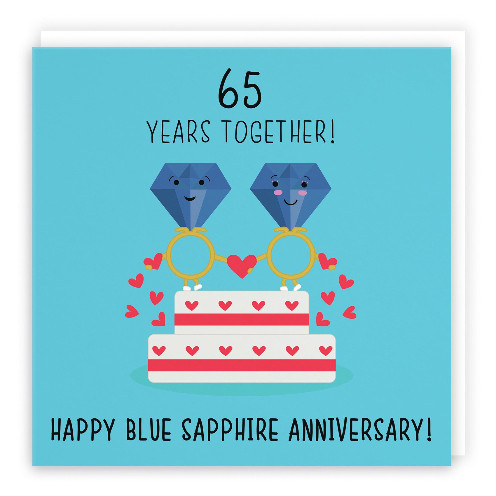 65th Anniversary Blue Sapphire Card Cake Iconic - Default Title (B07VB6CBYD)