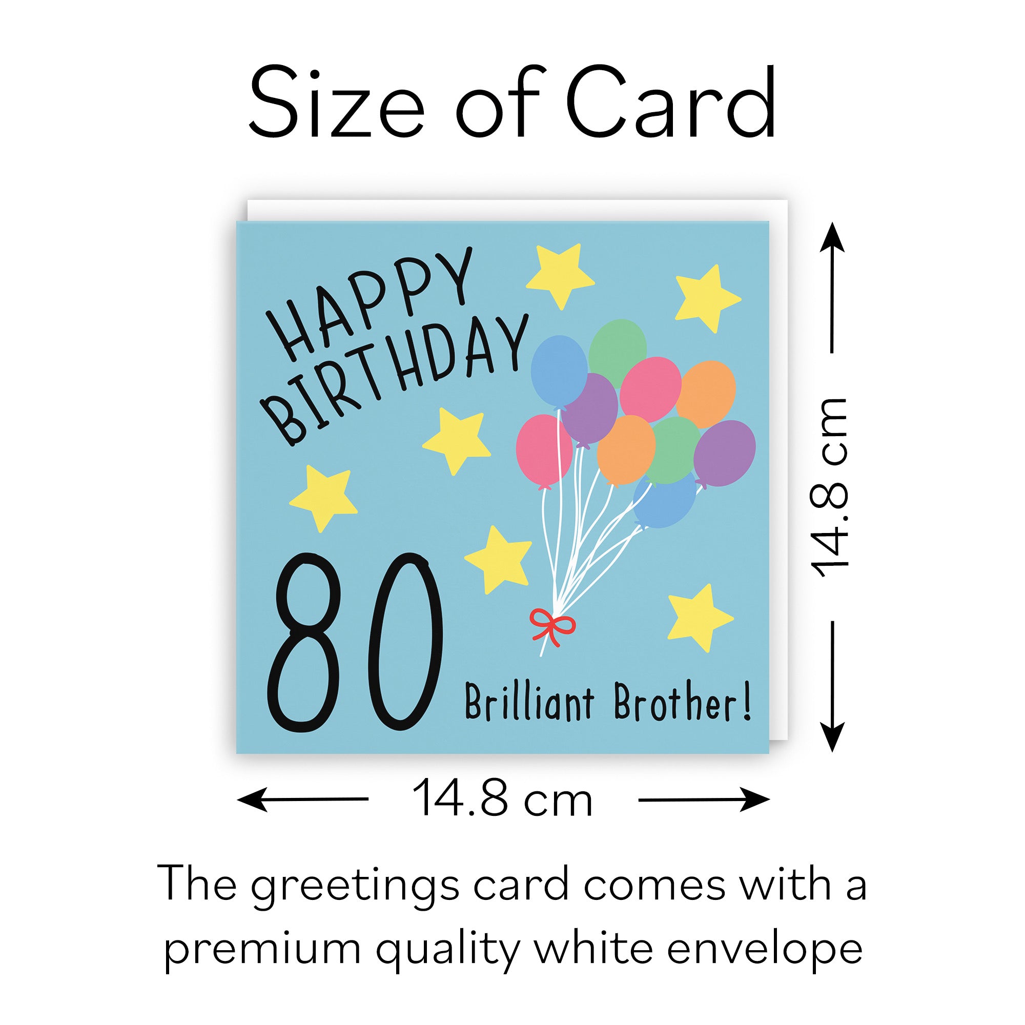 80th Brother Birthday Card Original - Default Title (B07VGP2Y41)