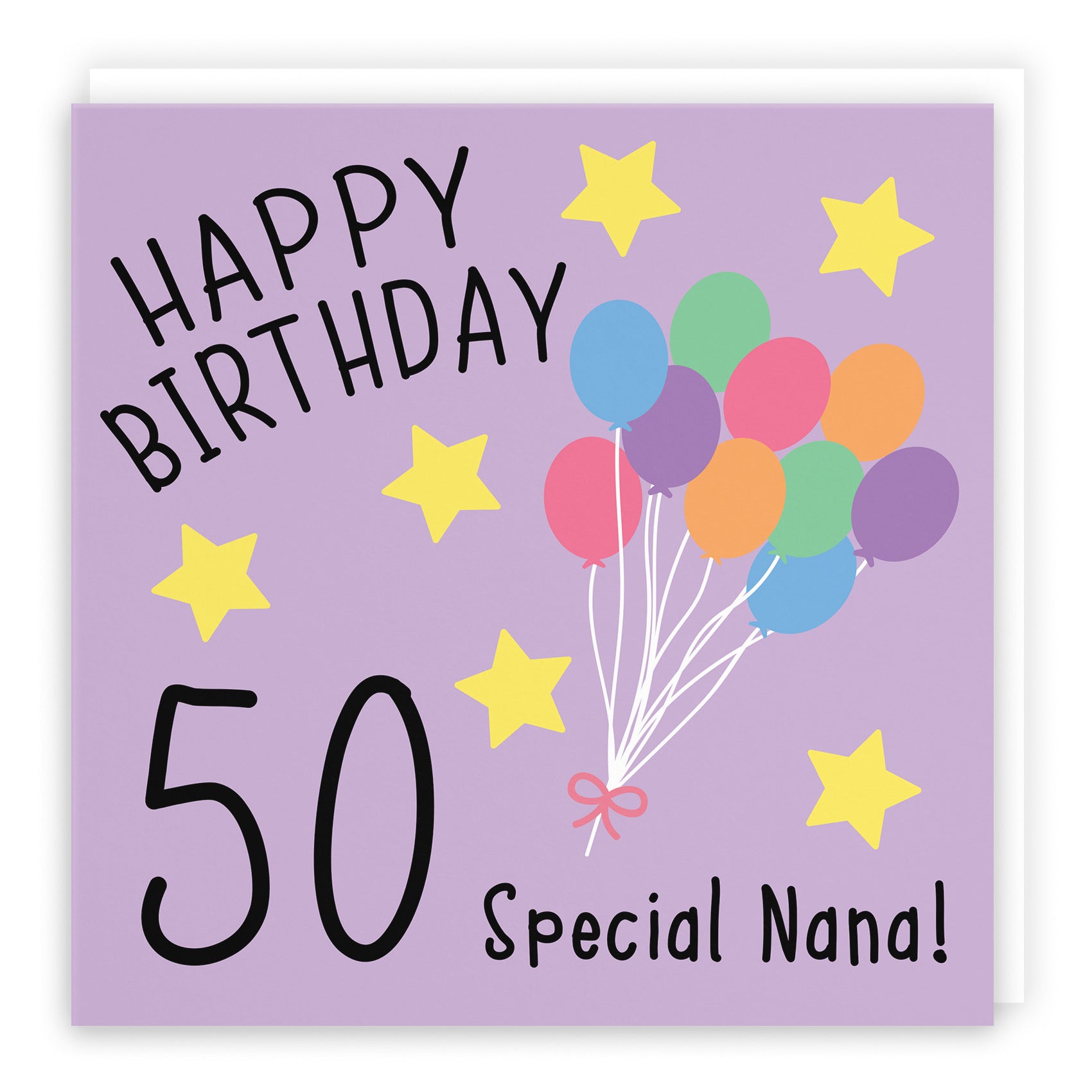 50th Nana Birthday Card Original - Default Title (B07VHJVJC8)