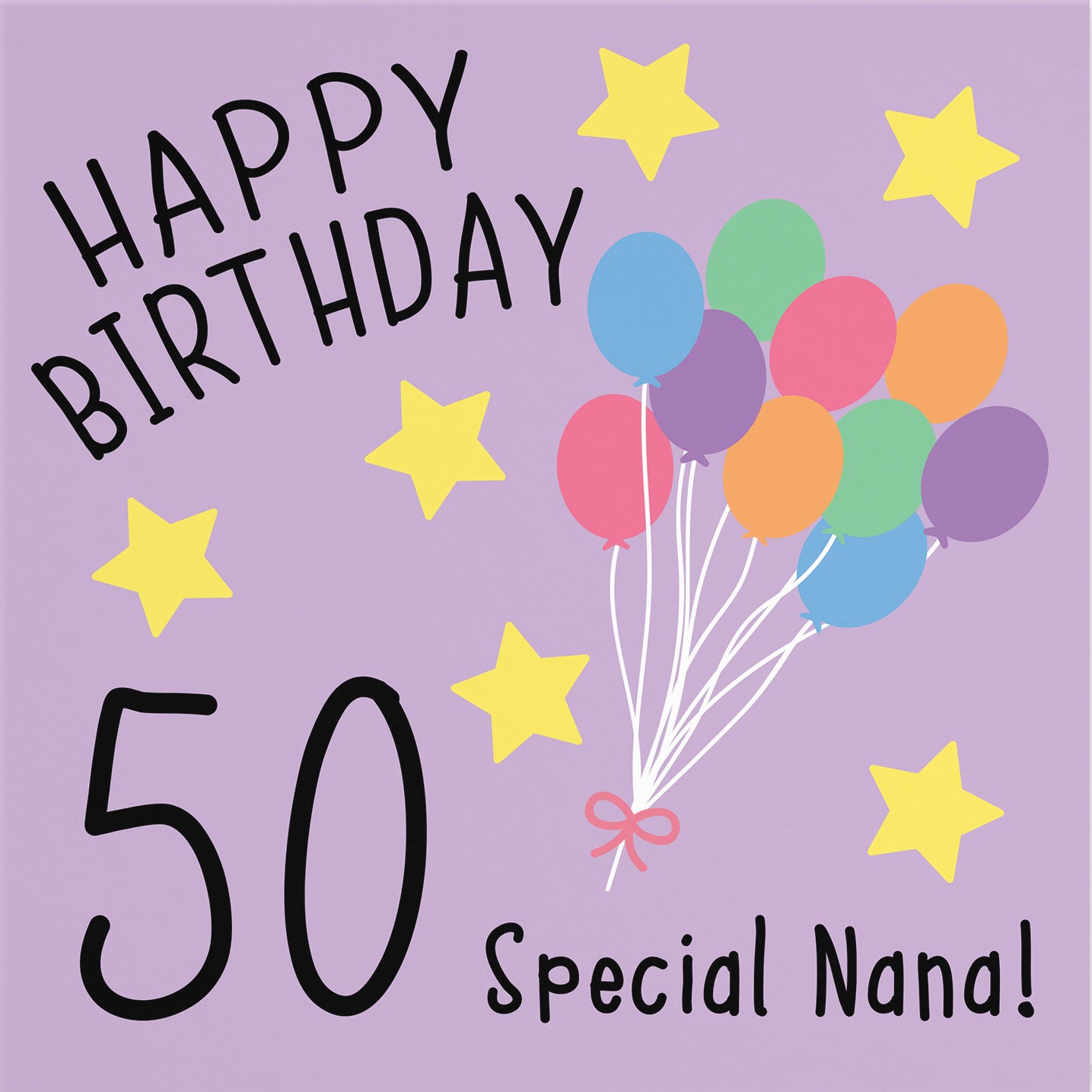 50th Nana Birthday Card Original - Default Title (B07VHJVJC8)