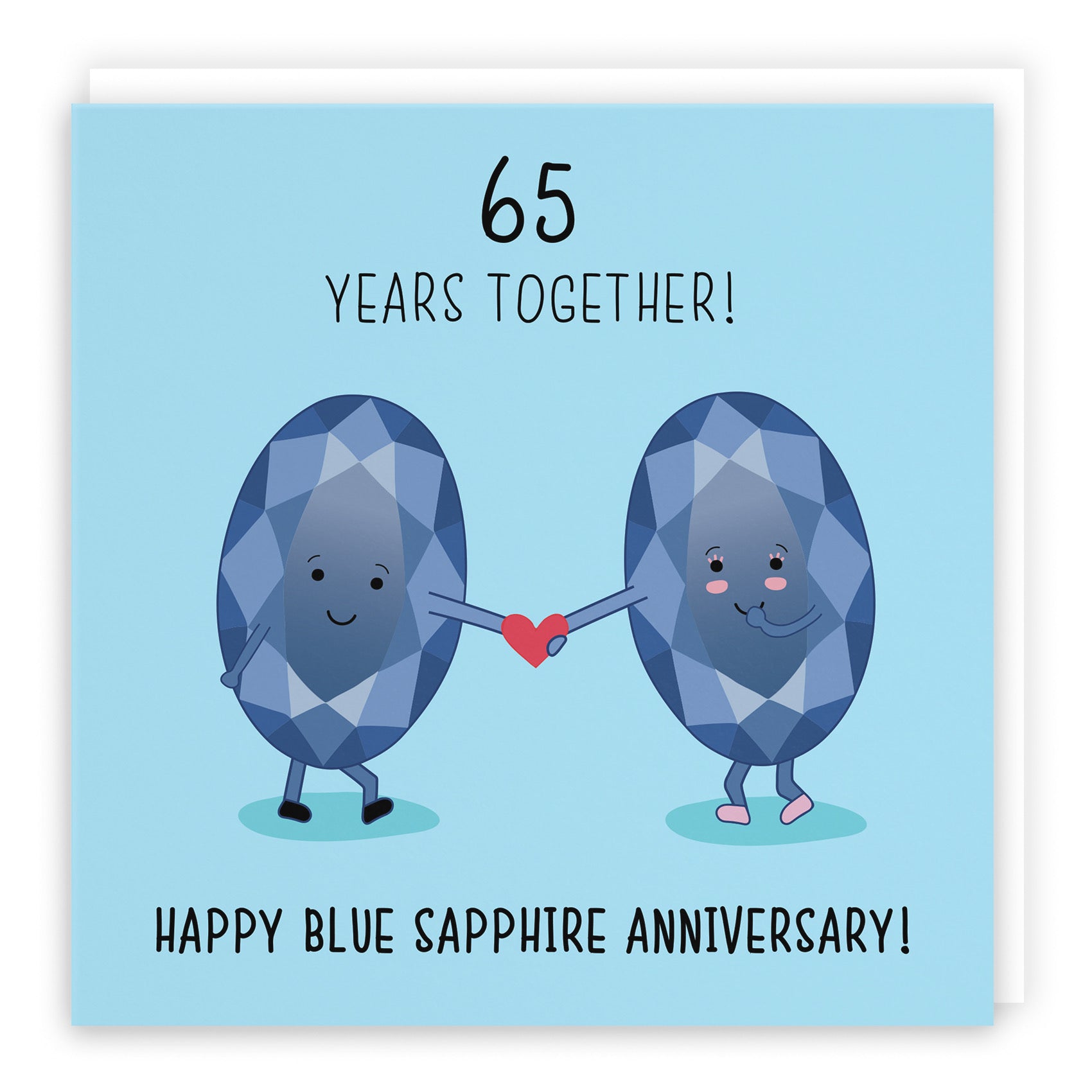 65th Blue Sapphire Anniversary Card Iconic - Default Title (B084NTMF1V)