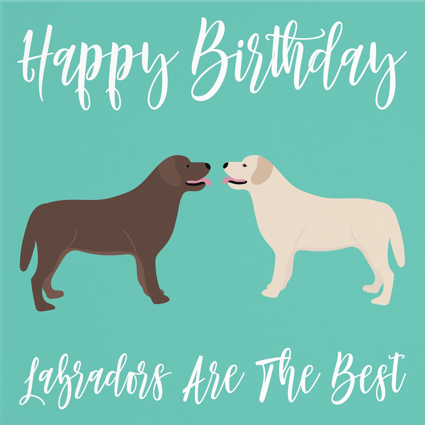 Labradors Dog Birthday Card Iconic - Default Title (B084NWHTXB)