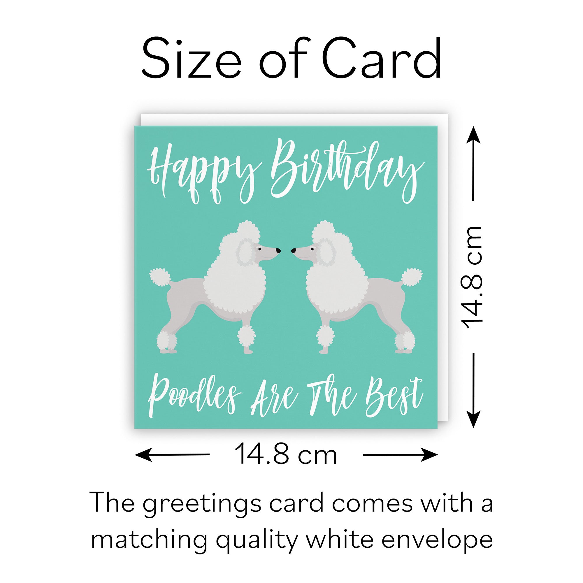 Poodle Dog Birthday Card Iconic - Default Title (B084NWSK1S)