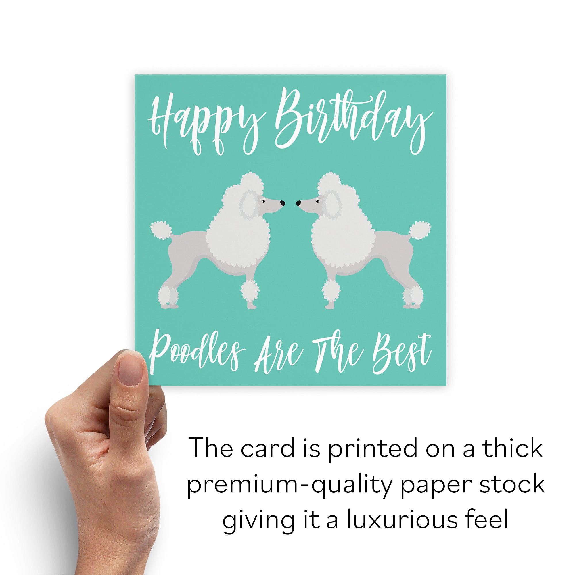 Poodle Dog Birthday Card Iconic - Default Title (B084NWSK1S)