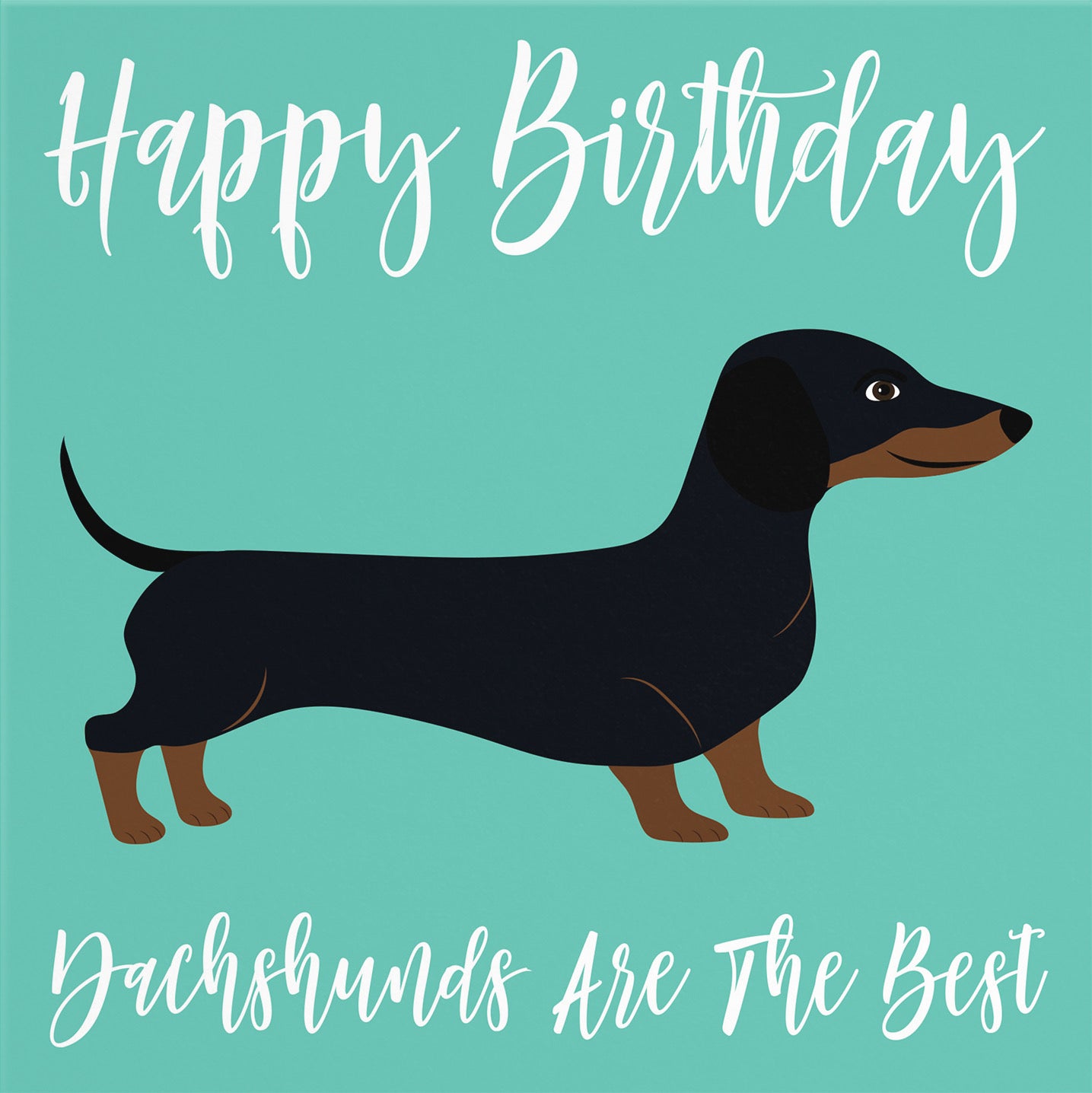 Dachshund Dog Birthday Card Iconic - Default Title (B084P8KLHH)