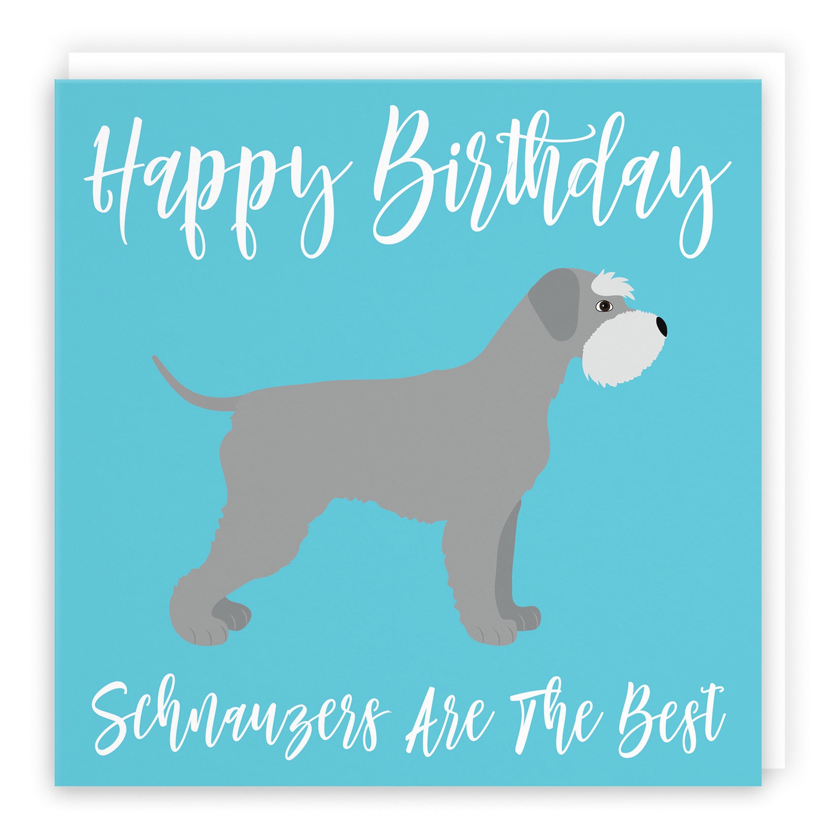 Schnauzer Dog Birthday Card Iconic - Default Title (B084P8LJQL)