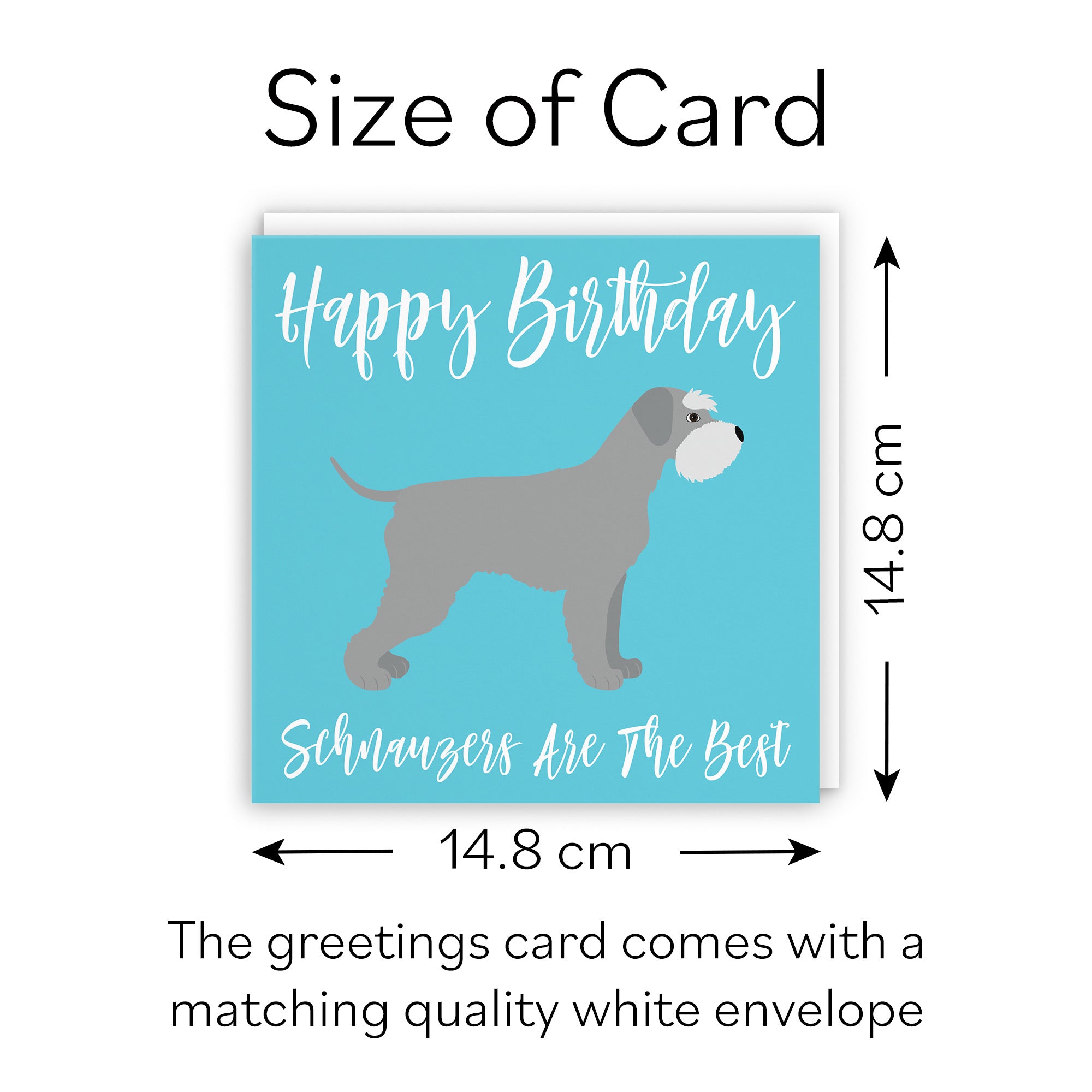 Schnauzer Dog Birthday Card Iconic - Default Title (B084P8LJQL)