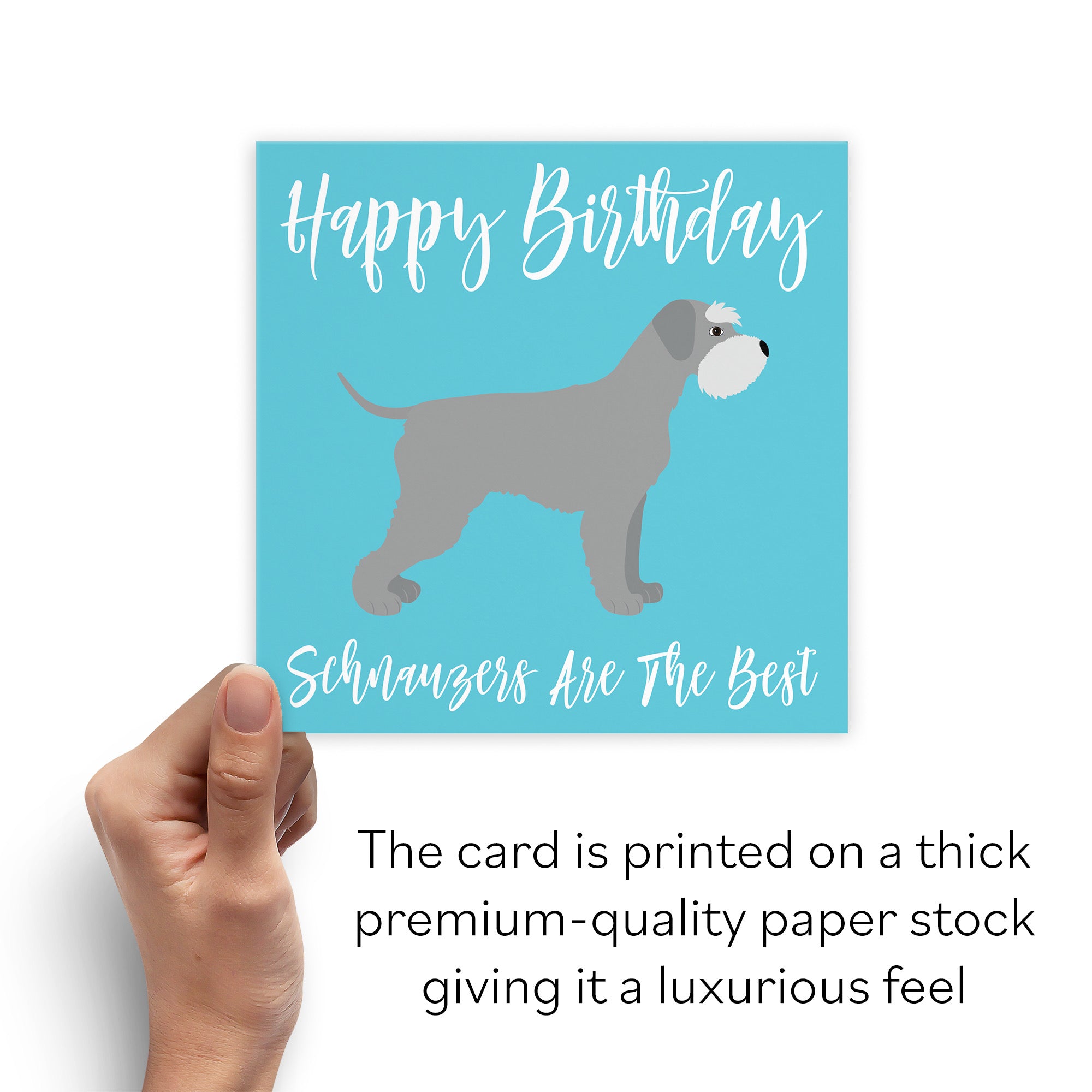 Schnauzer Dog Birthday Card Iconic - Default Title (B084P8LJQL)