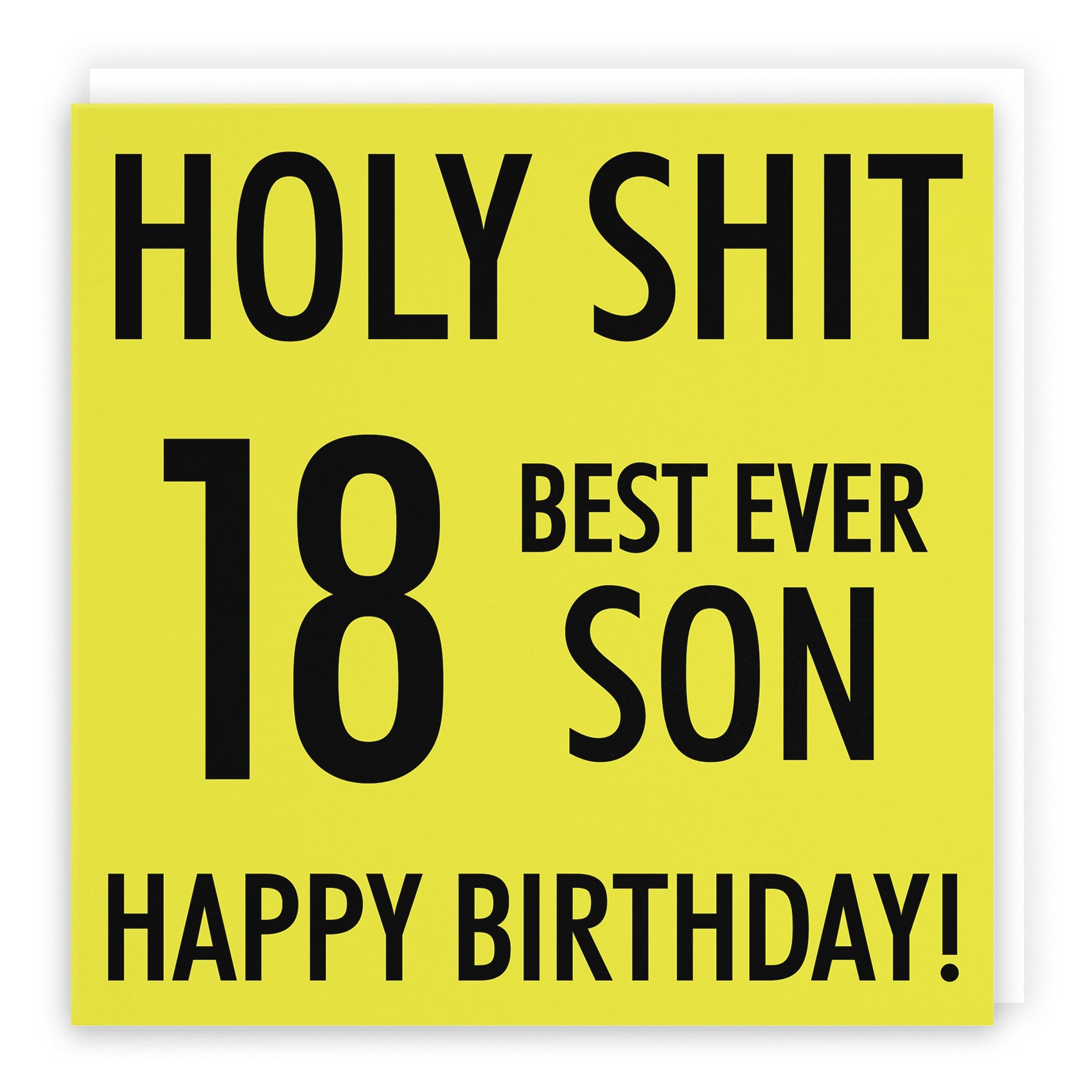 18th Son Birthday Card Holy Shit - Default Title (B086M7VRTX)