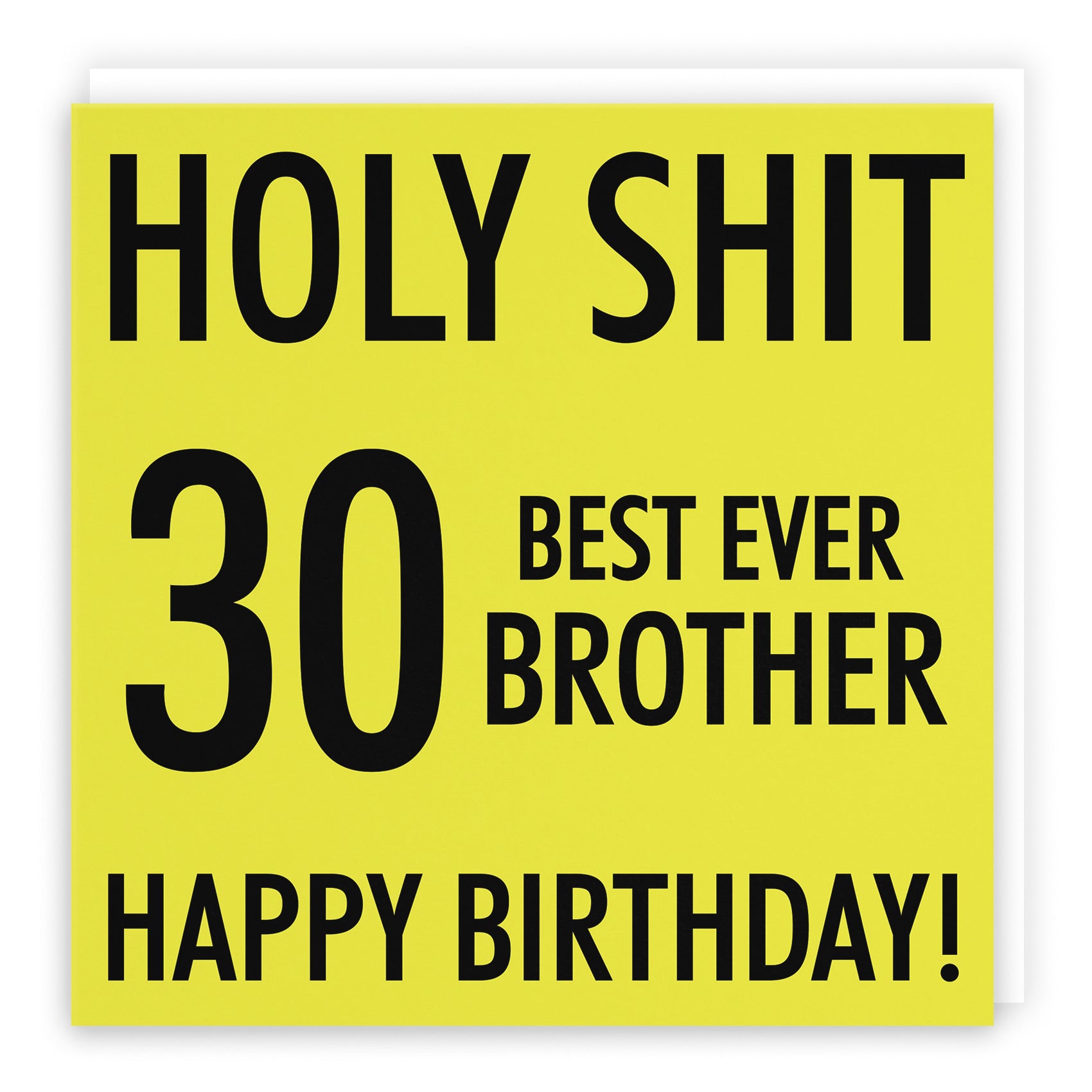 30th Brother Birthday Card Holy Shit - Default Title (B086MYVWVK)