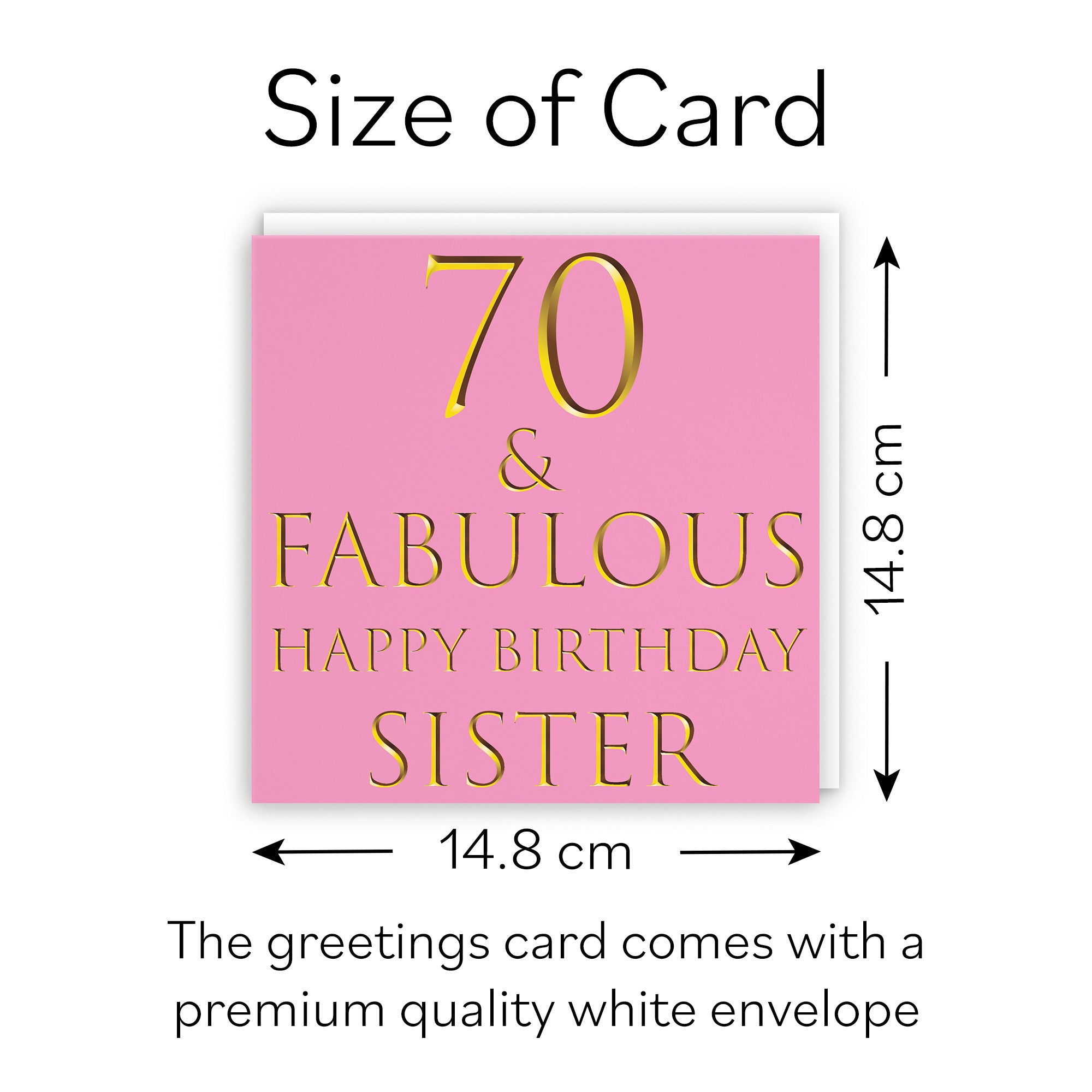 70th Sister Birthday Card Still Totally Fabulous - Default Title (B086Q2S6RM)