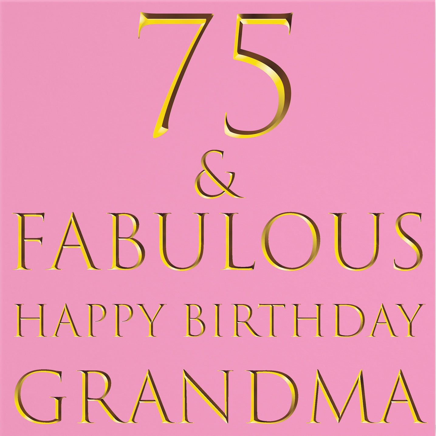 75th Grandma Birthday Card Still Totally Fabulous - Default Title (B086Q2XPHN)