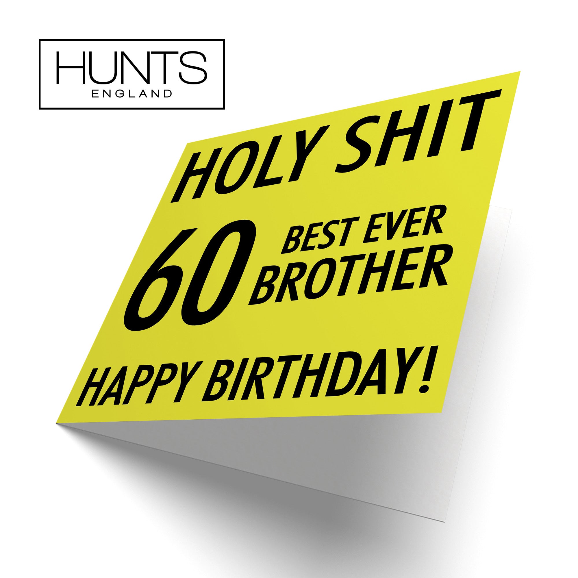 60th Brother Birthday Card Holy Shit - Default Title (B086Q38QZ7)