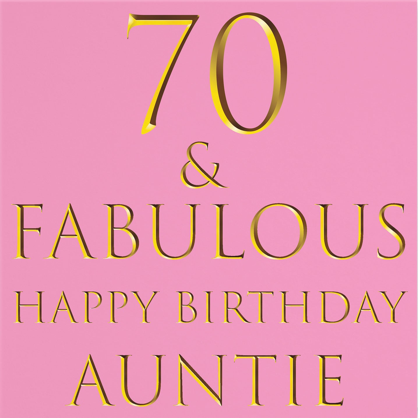 70th Auntie Birthday Card Still Totally Fabulous - Default Title (B086Q3NG9Y)