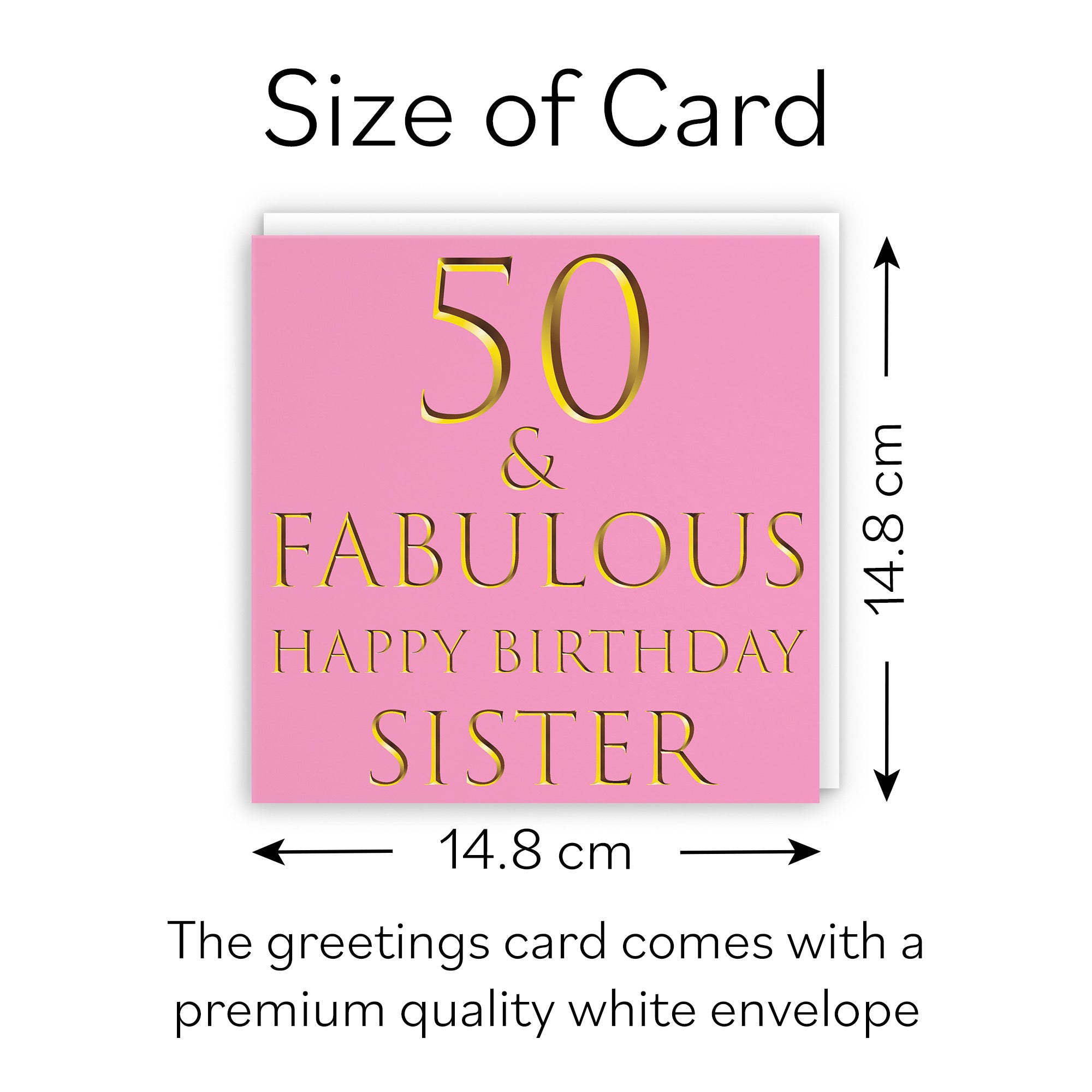 50th Sister Birthday Card Still Totally Fabulous - Default Title (B086Q3RSHQ)