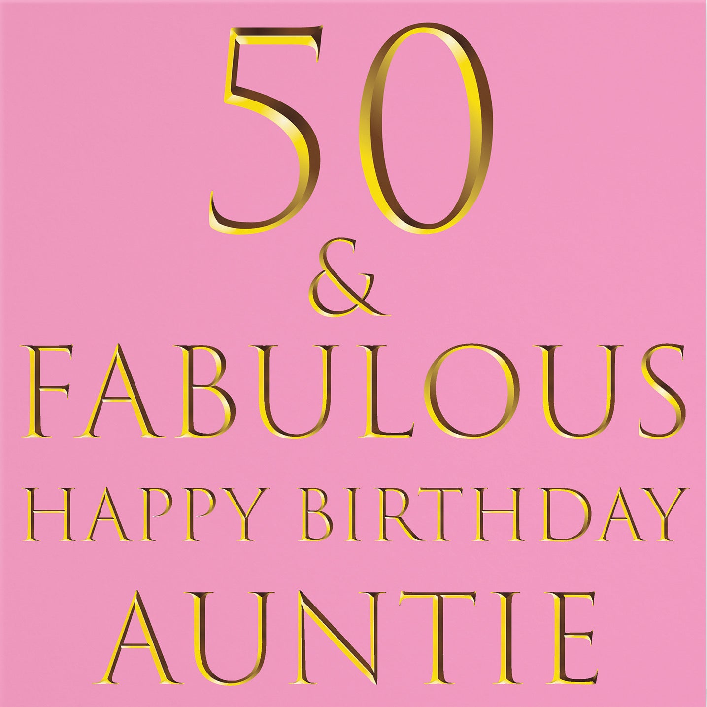 50th Auntie Birthday Card Still Totally Fabulous - Default Title (B086Q48TFD)