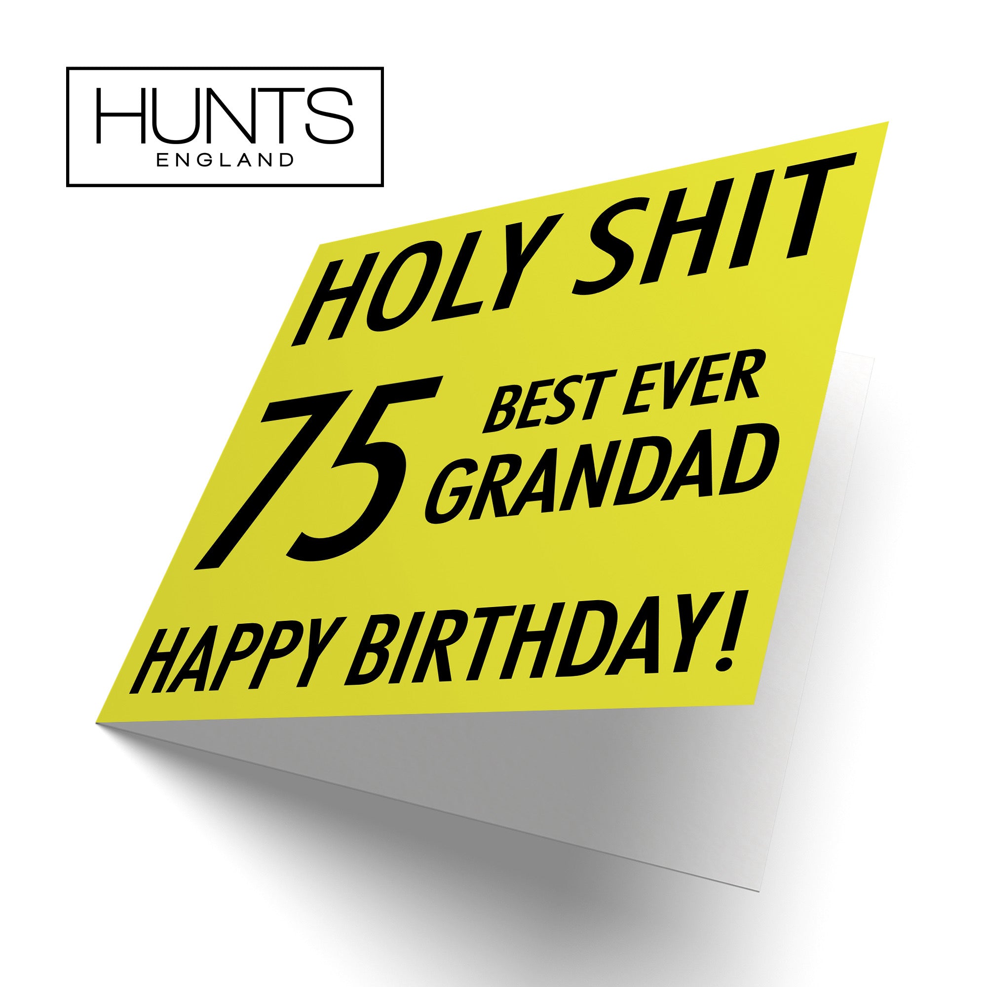 75th Grandad Birthday Card Holy Shit - Default Title (B086Q4J2KZ)