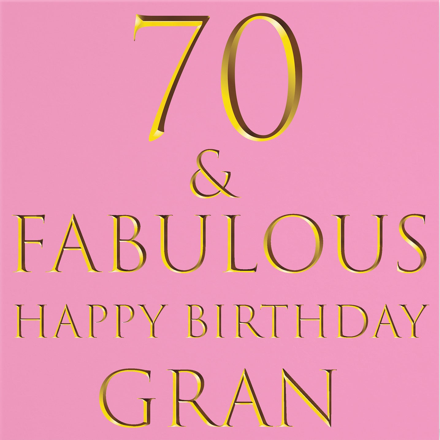 70th Gran Birthday Card Still Totally Fabulous - Default Title (B086Q4MBMY)