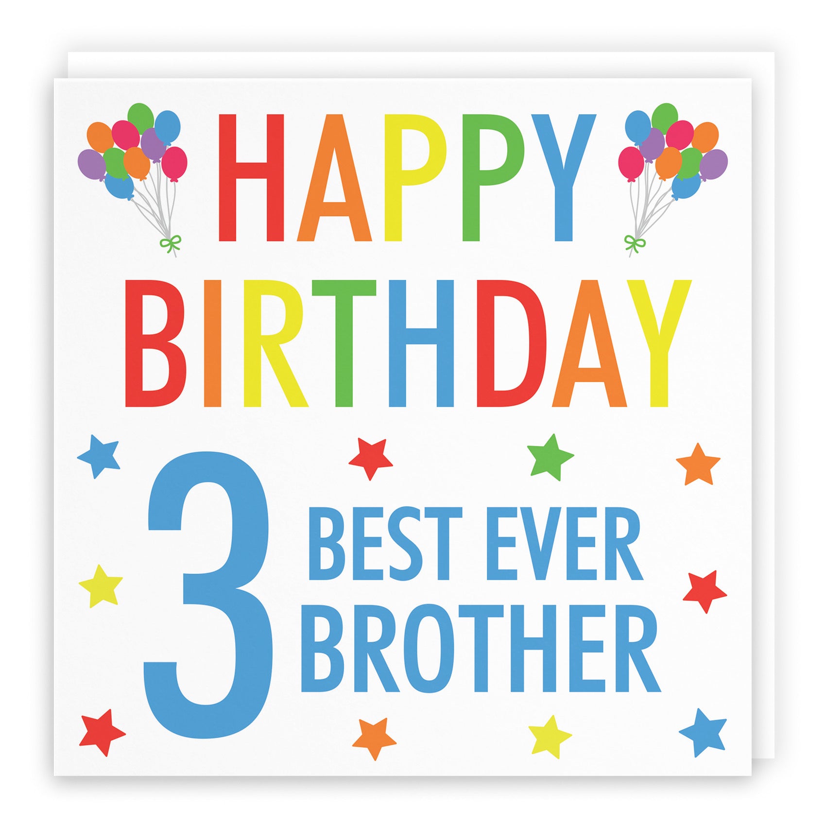 3rd Brother Birthday Card Colourful - Default Title (B0885B53Y3)