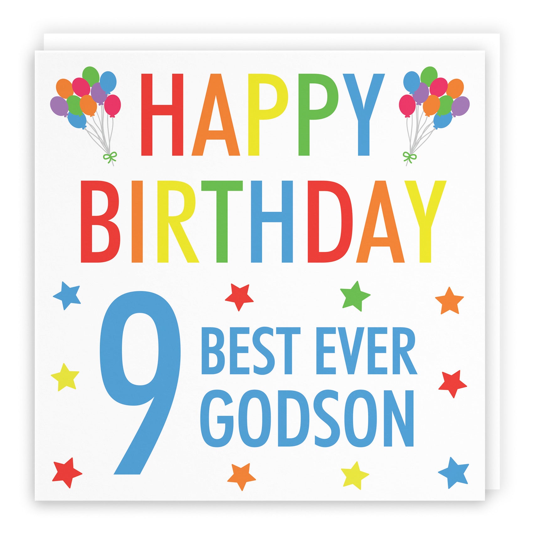 9th Godson Birthday Card Colourful - Default Title (B0886G49KY)