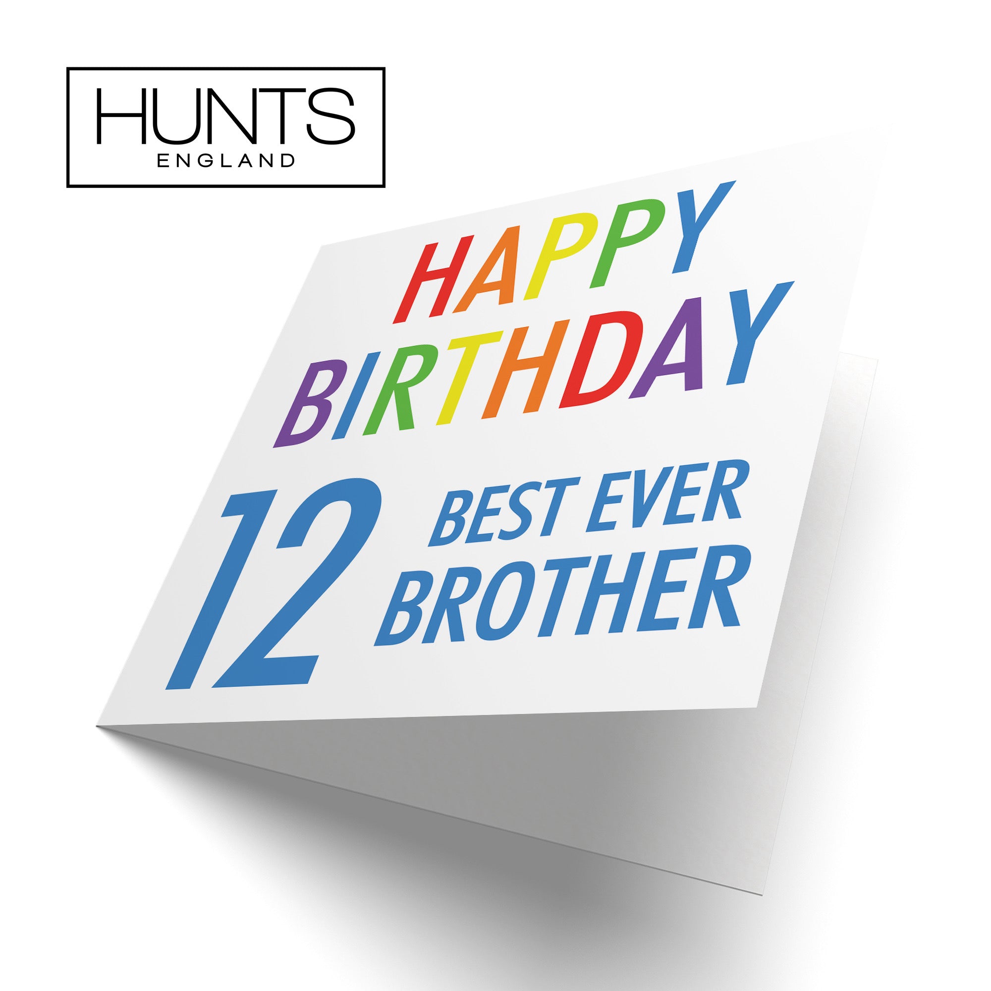 12th Brother Birthday Card Colourful - Default Title (B088B4YPY4)