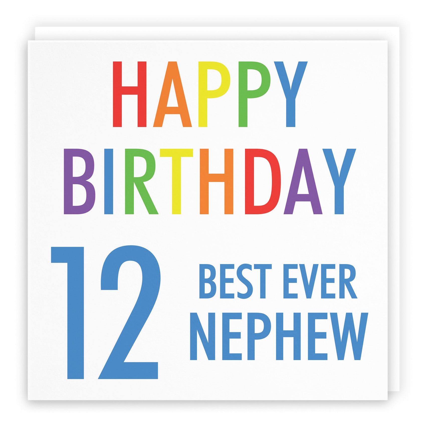 12th Nephew Birthday Card Colourful - Default Title (B088BHJZVJ)