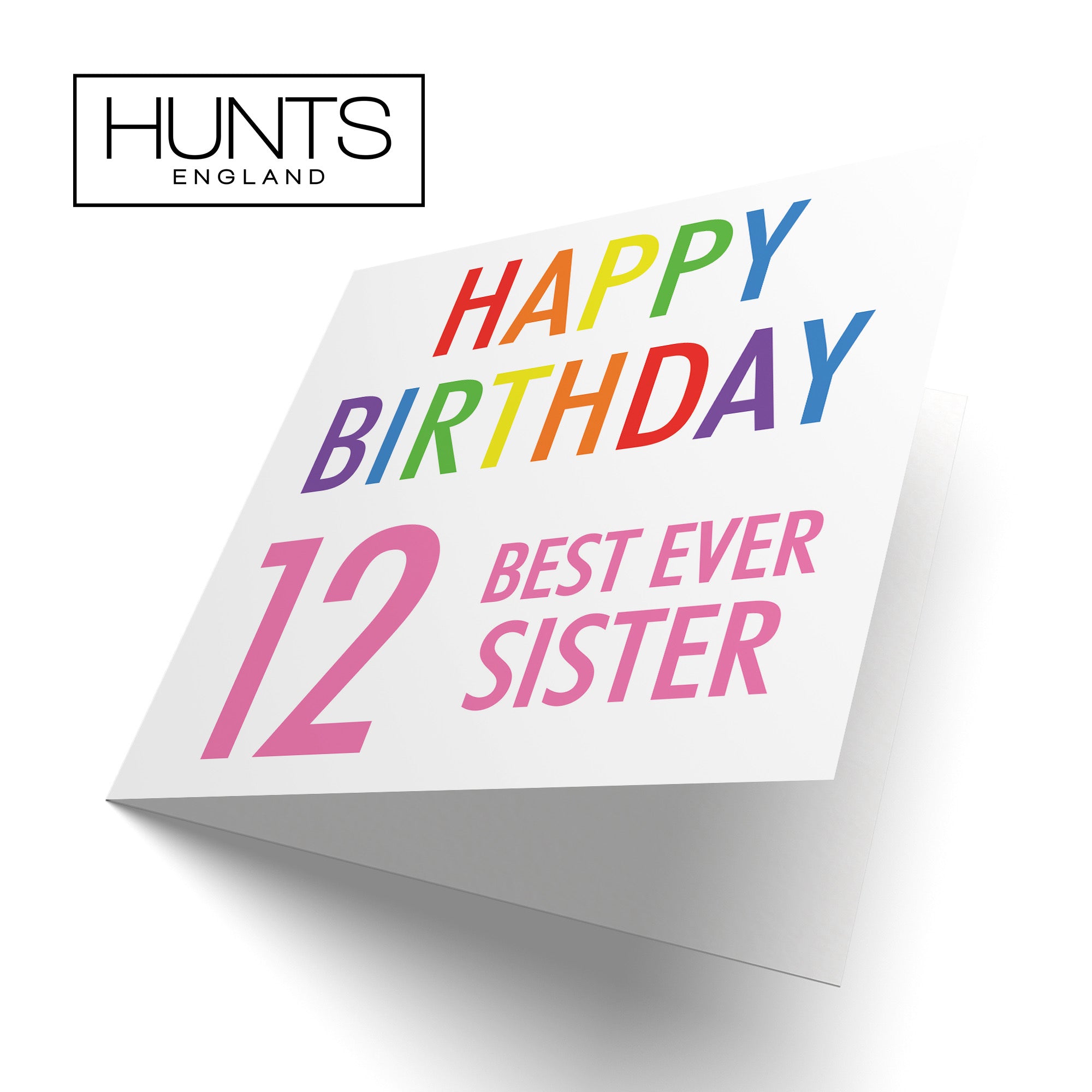 12th Sister Birthday Card Colourful - Default Title (B088BRCZGH)