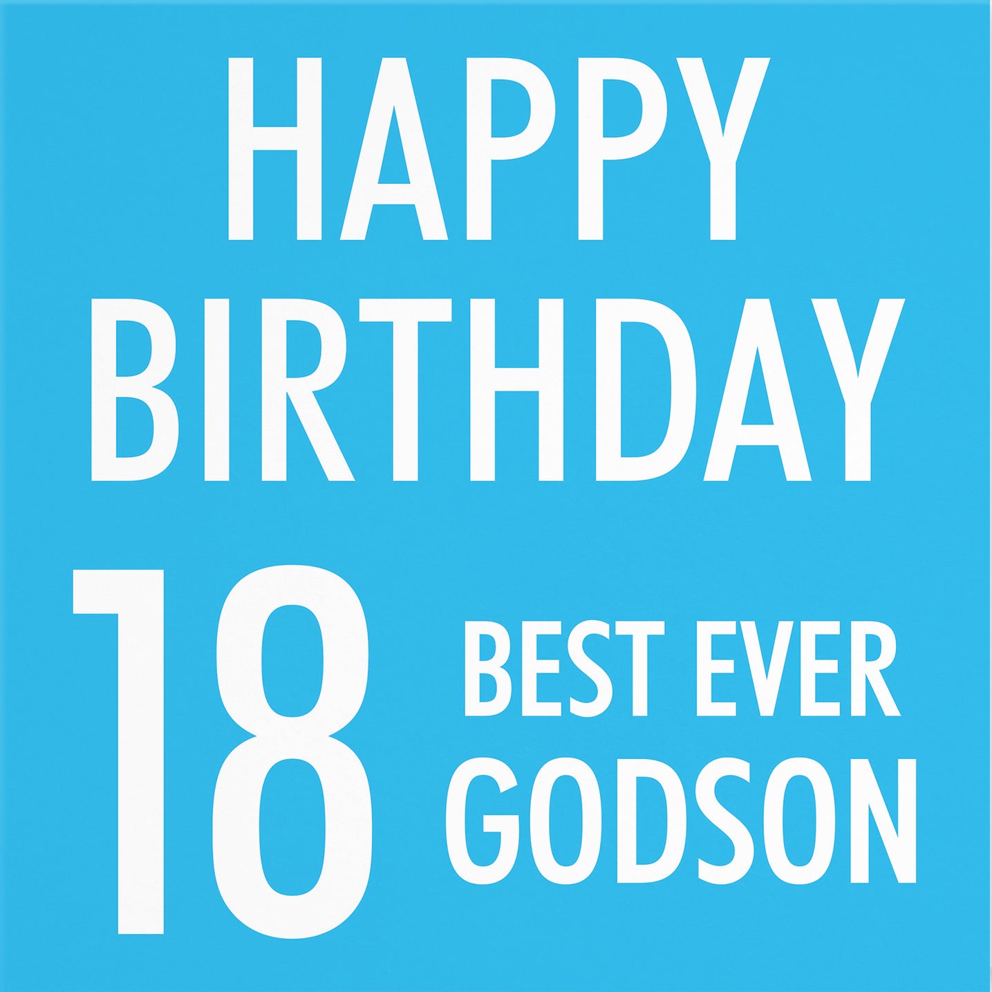 18th Godson Birthday Card Urban Colour - Default Title (B088CM8285)