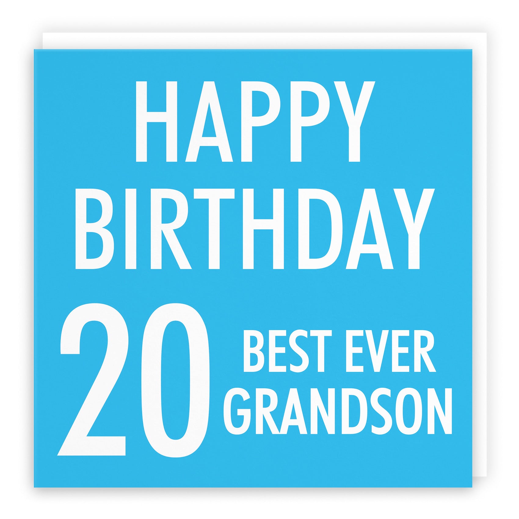 20th Grandson Birthday Card Urban Colour - Default Title (B088CQQMLV)