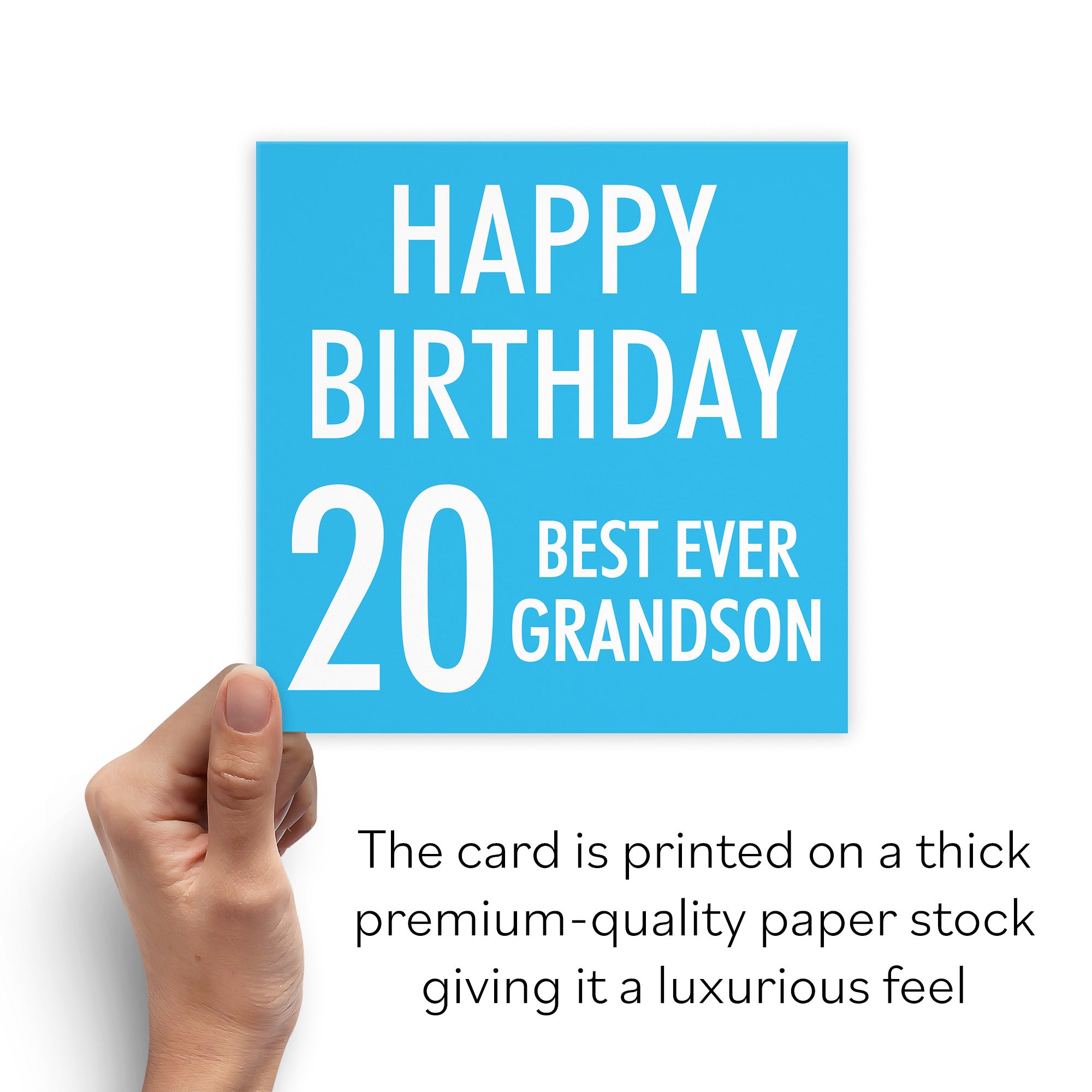 20th Grandson Birthday Card Urban Colour - Default Title (B088CQQMLV)