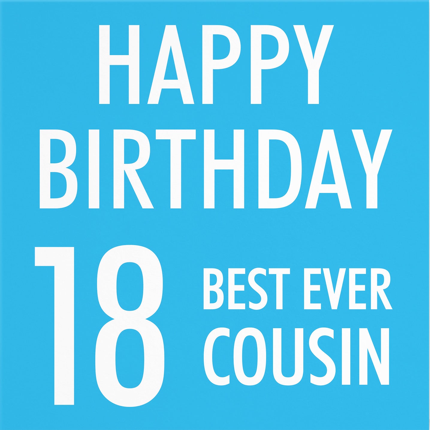 18th Cousin Male Birthday Card Urban Colour - Default Title (B088D9YRYG)