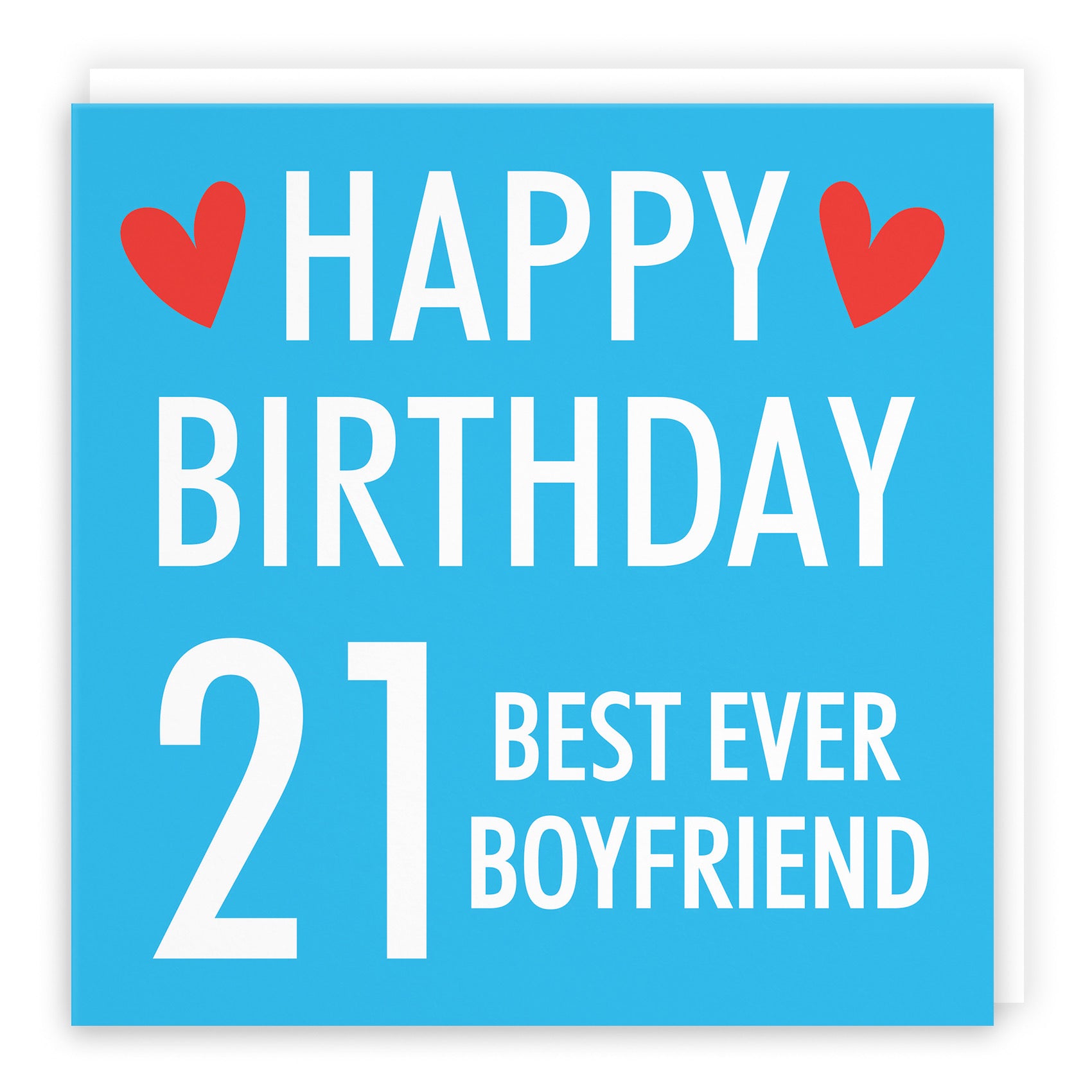 21st Boyfriend Birthday Card Urban Colour - Default Title (B088DDNXP5)