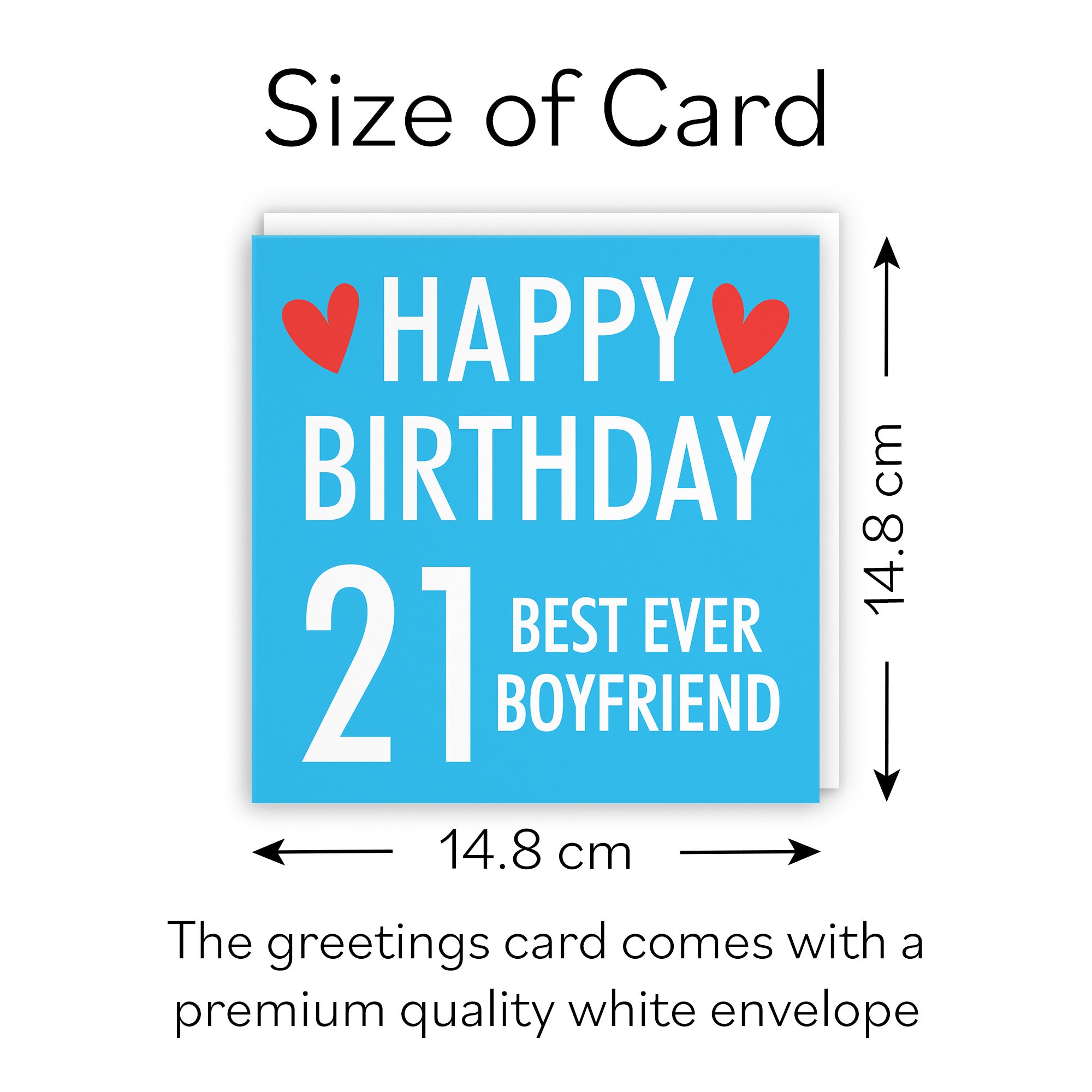 21st Boyfriend Birthday Card Urban Colour - Default Title (B088DDNXP5)