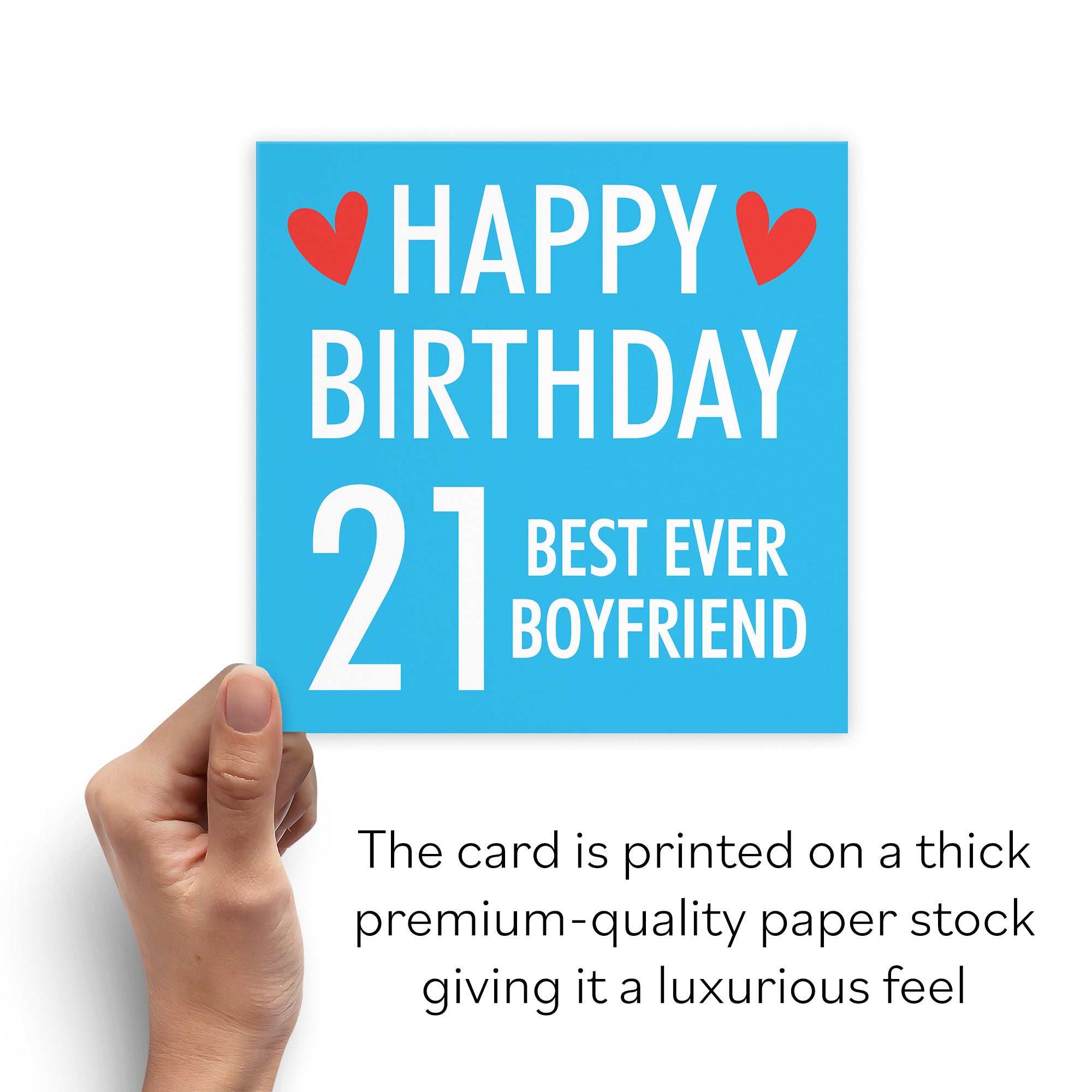 21st Boyfriend Birthday Card Urban Colour - Default Title (B088DDNXP5)