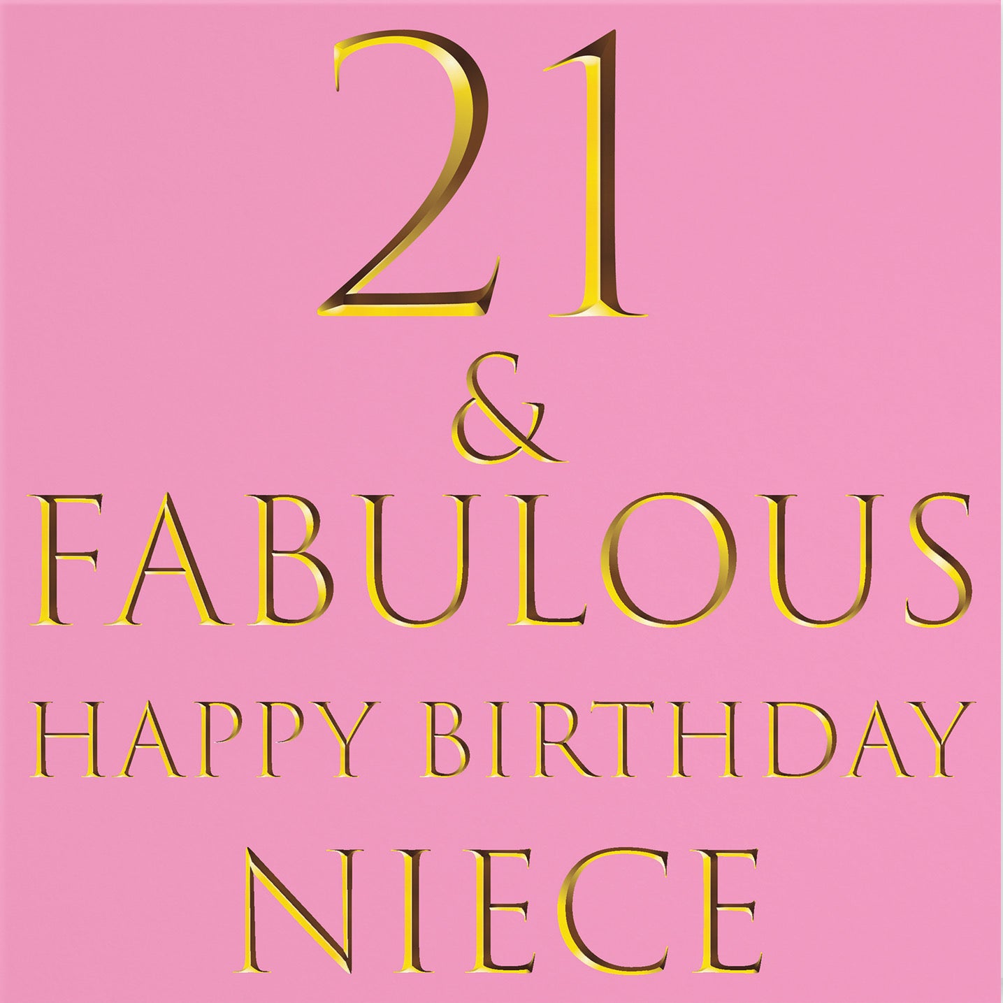 21st Niece Birthday Card Still Totally Fabulous - Default Title (B088DLCKJT)