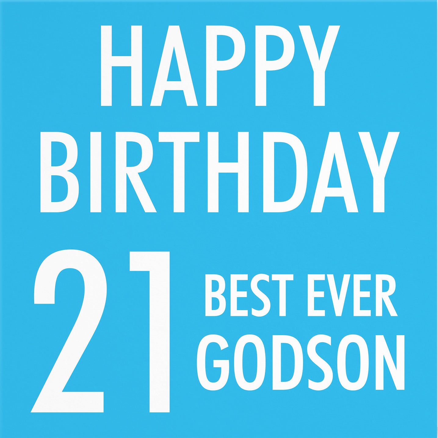 21st Godson Birthday Card Urban Colour - Default Title (B088DLVCS4)