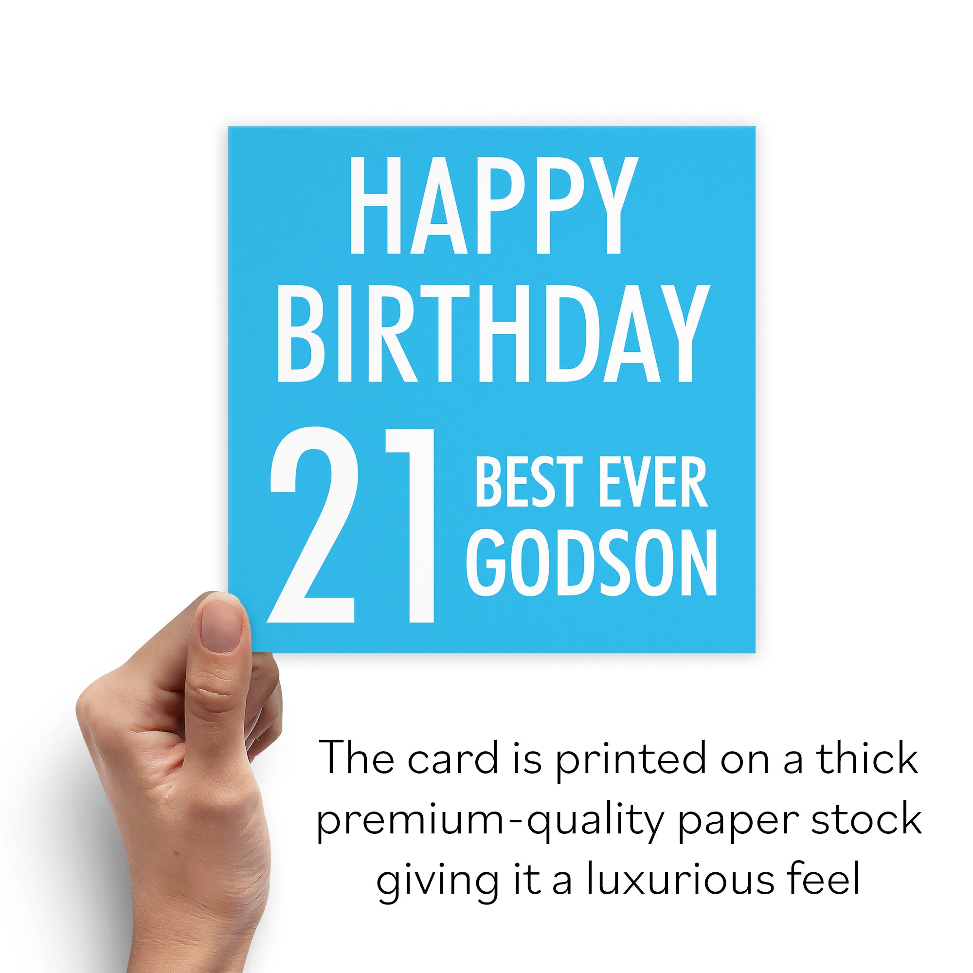 21st Godson Birthday Card Urban Colour - Default Title (B088DLVCS4)