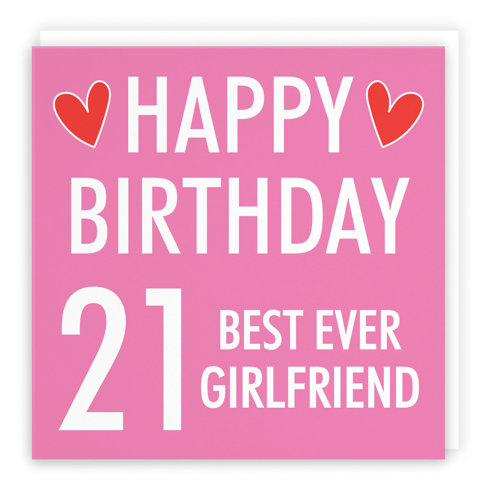 21st Girlfriend Birthday Card Urban Colour - Default Title (B088DMGVTD)