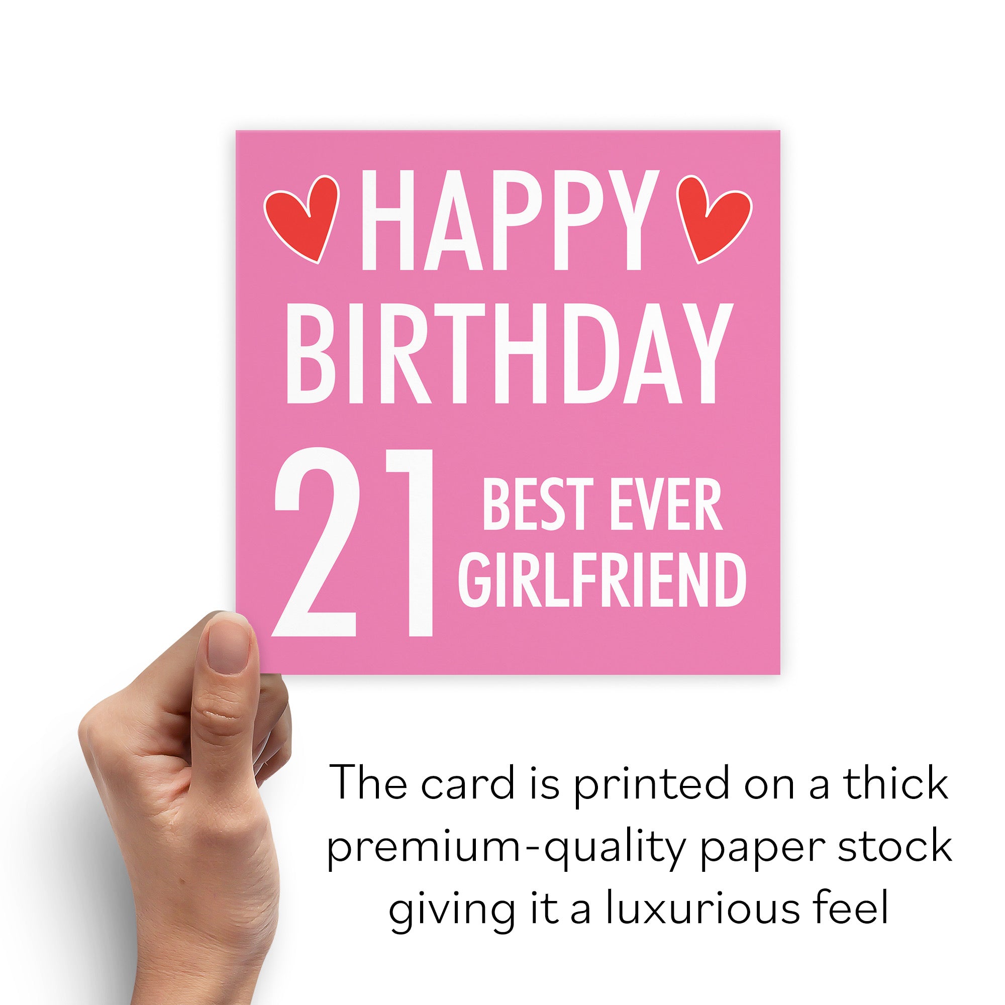 21st Girlfriend Birthday Card Urban Colour - Default Title (B088DMGVTD)